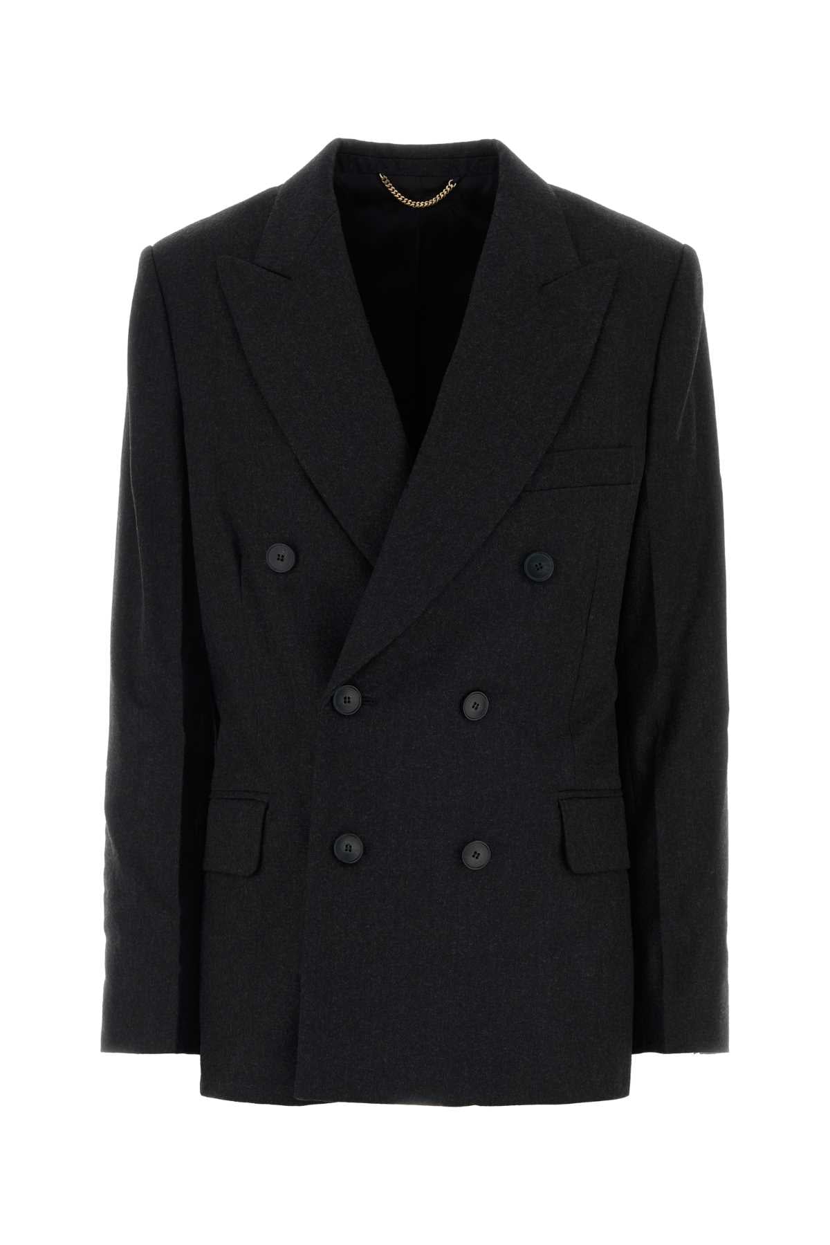 Victoria Beckham Women Charcoal Wool Beatrice Blazer VICTORIA BECKHAM