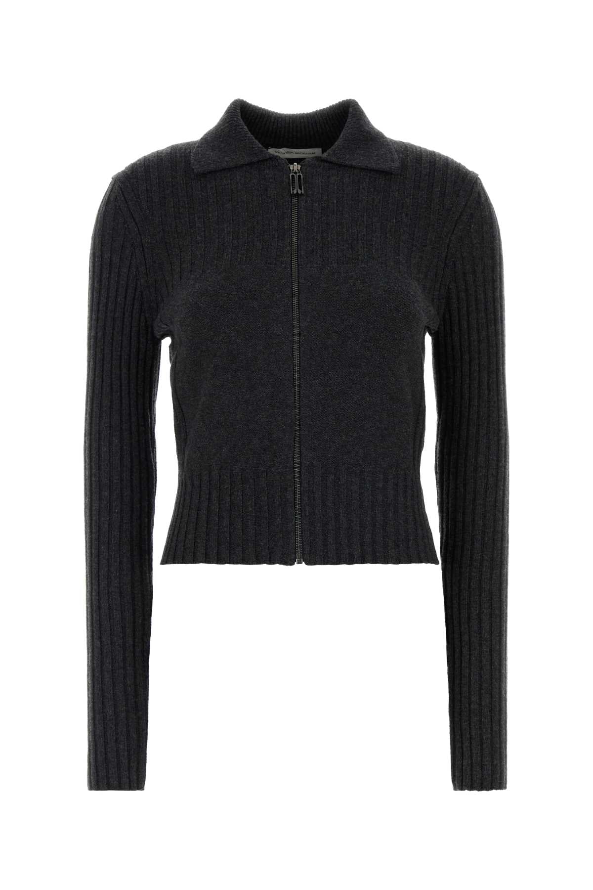 Victoria Beckham Women Graphite Wool Blend Cardigan VICTORIA BECKHAM