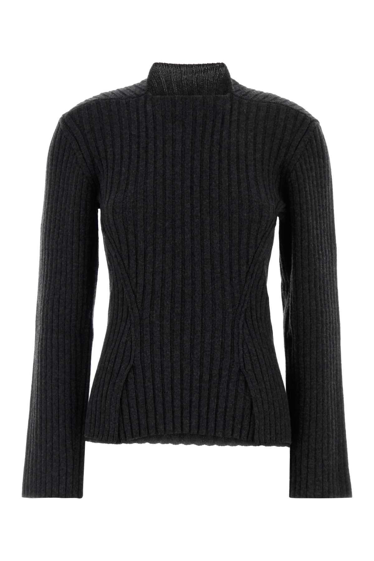 Victoria Beckham Women Charcoal Wool Blend Sweater VICTORIA BECKHAM