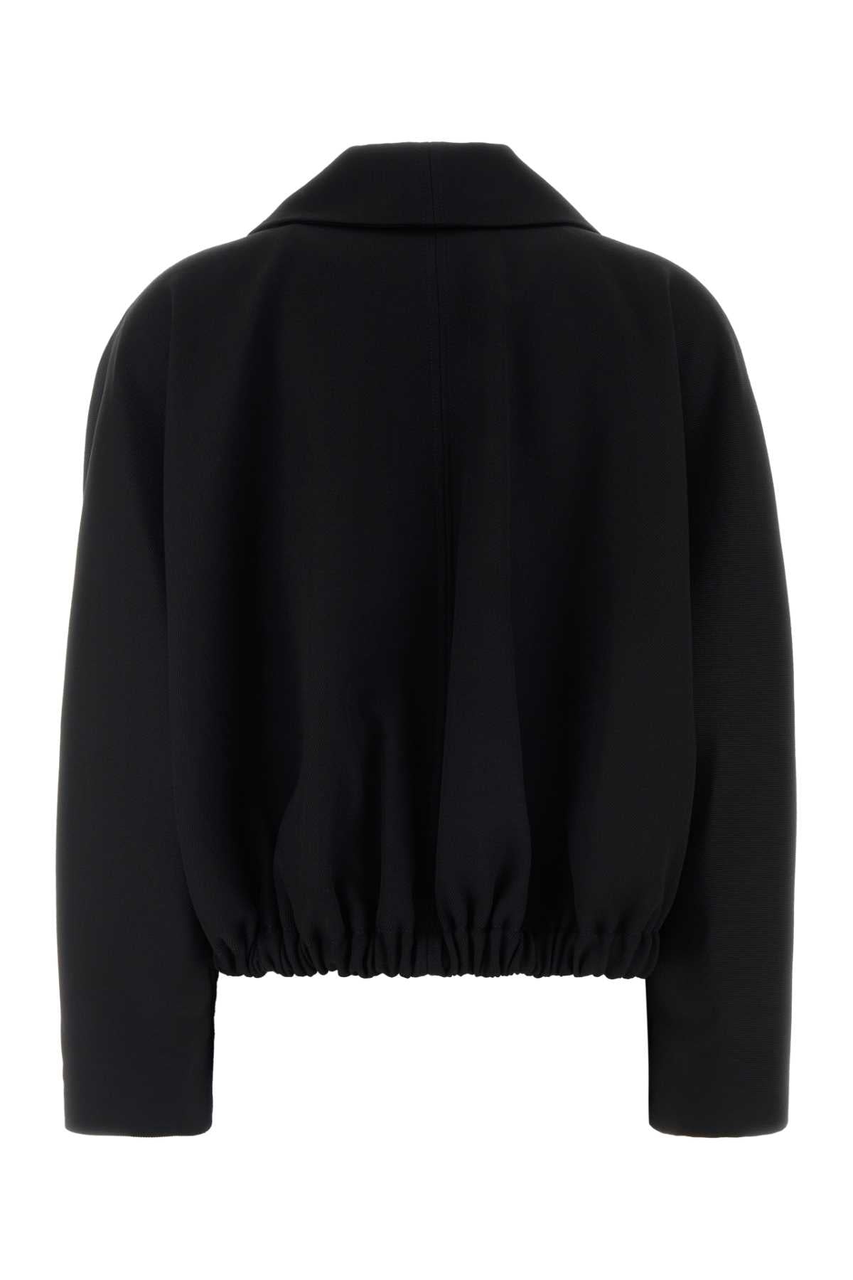 Victoria Beckham Women Black Wool Arden Bomber Jacket VICTORIA BECKHAM