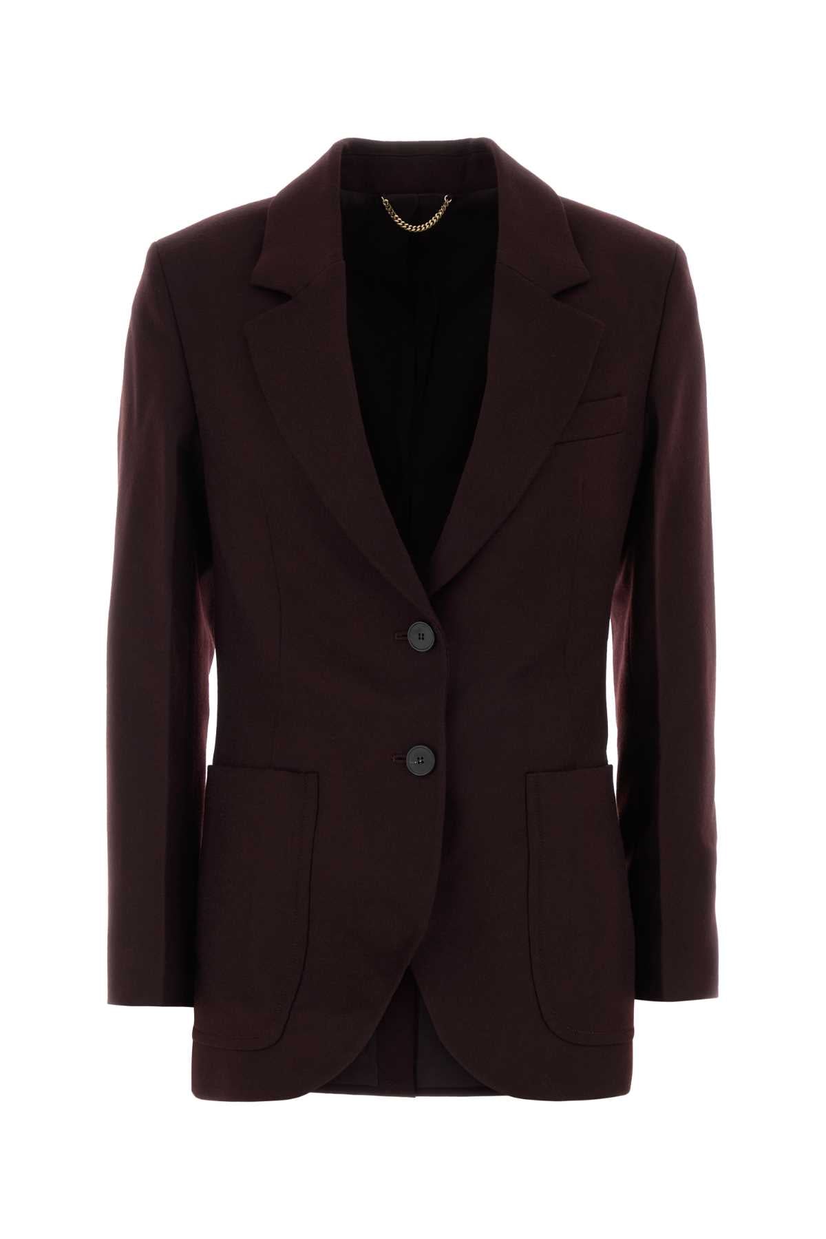 Victoria Beckham Women Purple Wool Katherine Blazer VICTORIA BECKHAM