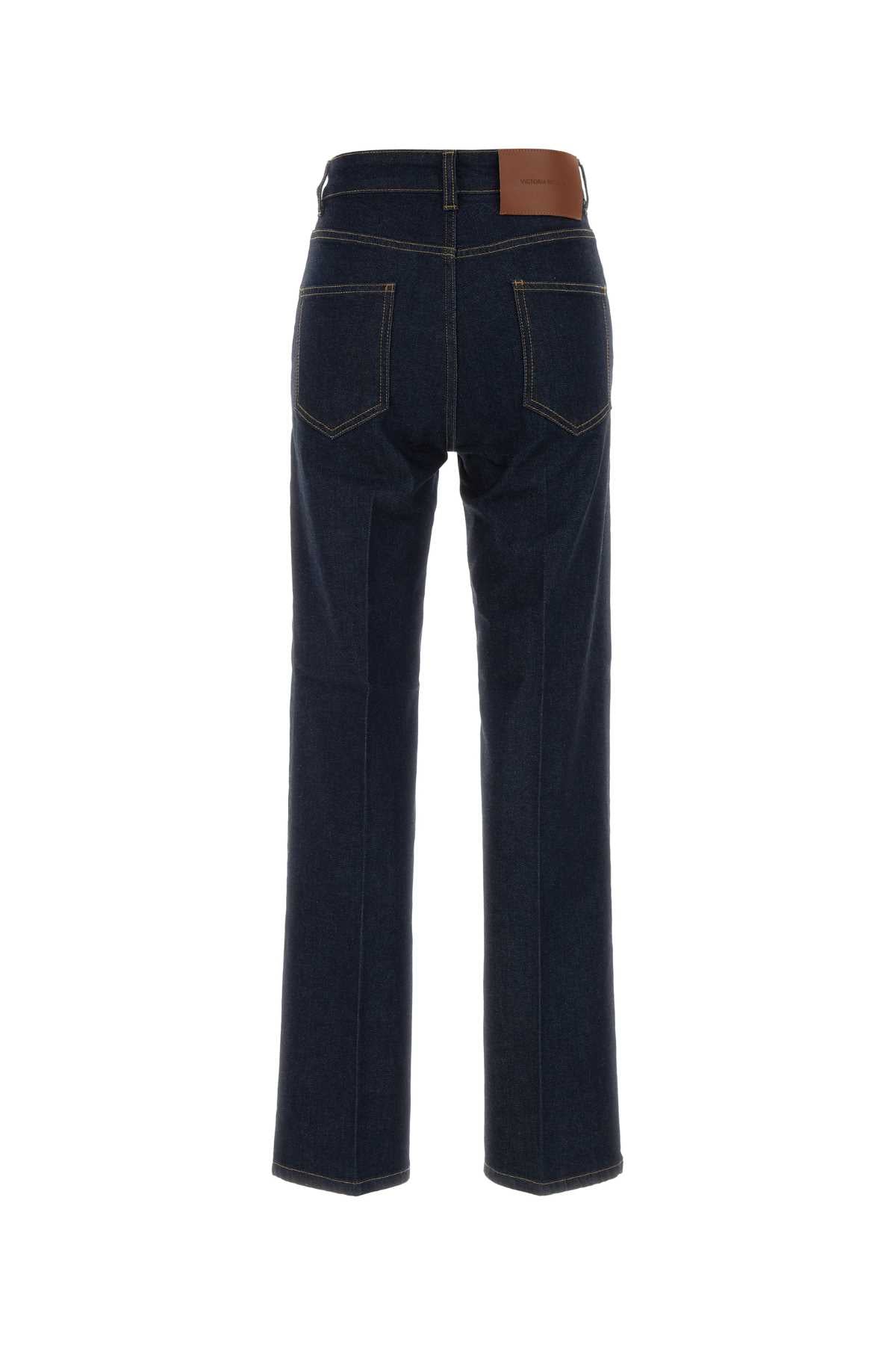 Victoria Beckham Women Blue Stretch Denim Julia Jeans VICTORIA BECKHAM