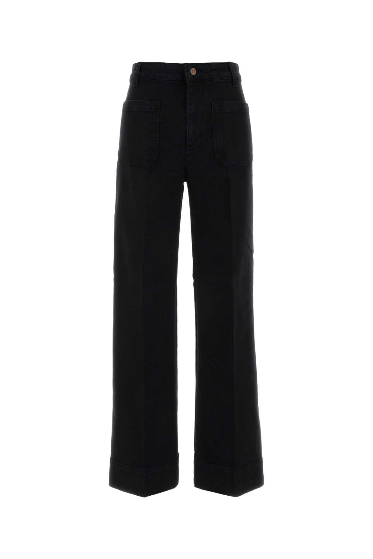 Victoria Beckham Women Black Stretch Cotton Alina Jeans VICTORIA BECKHAM