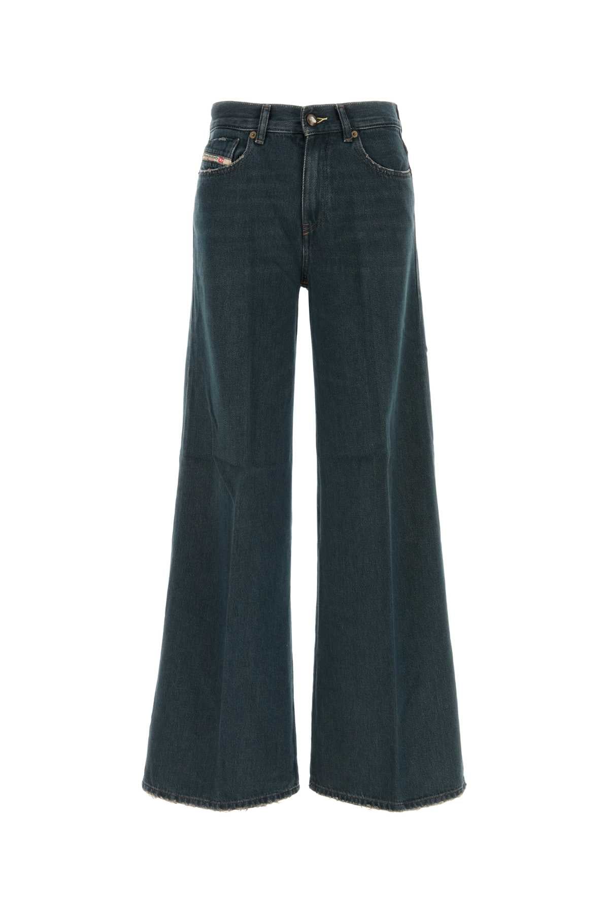 Diesel Women Denim D-Akemi Wide-Leg Jeans DIESEL
