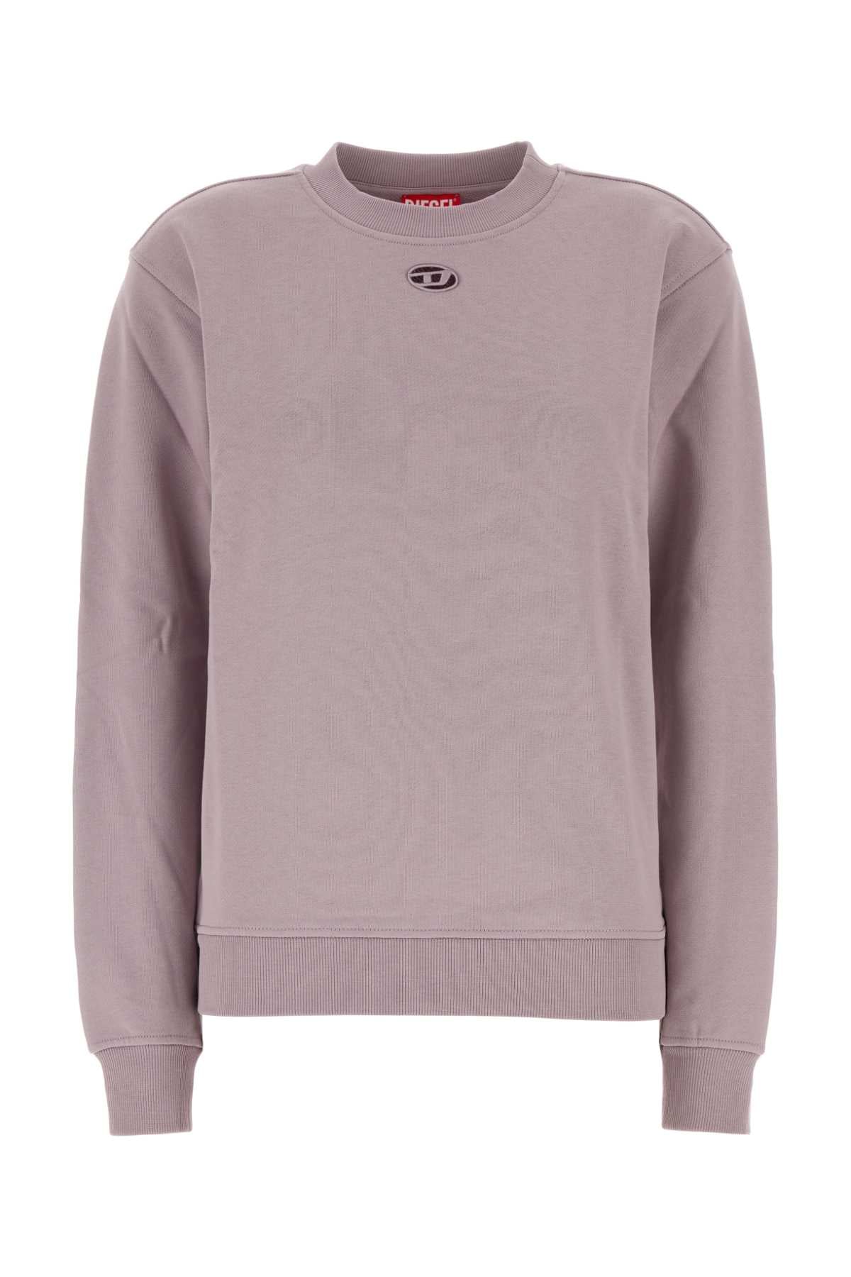 Diesel Women Lilac Cotton Sweatshirt DIESEL