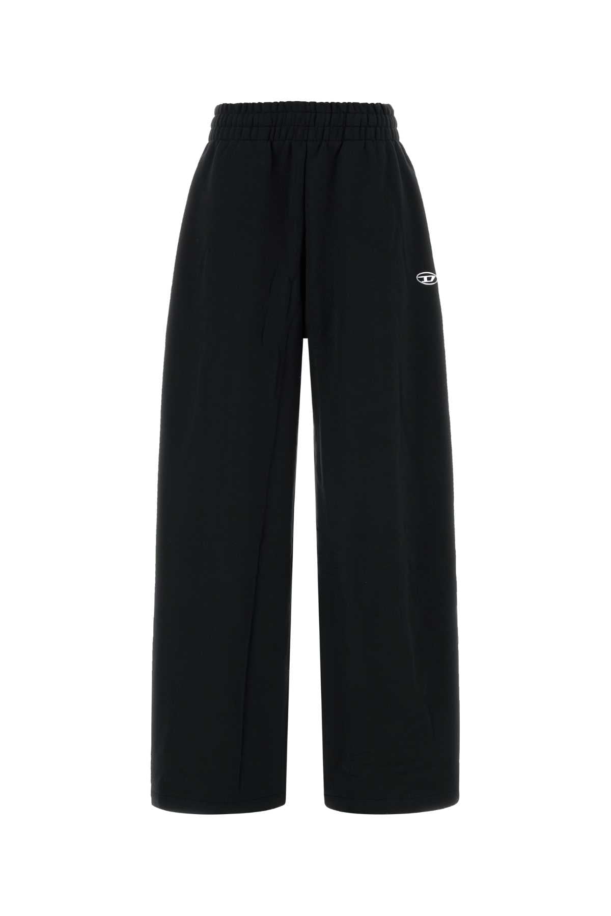 Diesel Women Black Cotton Joggers DIESEL