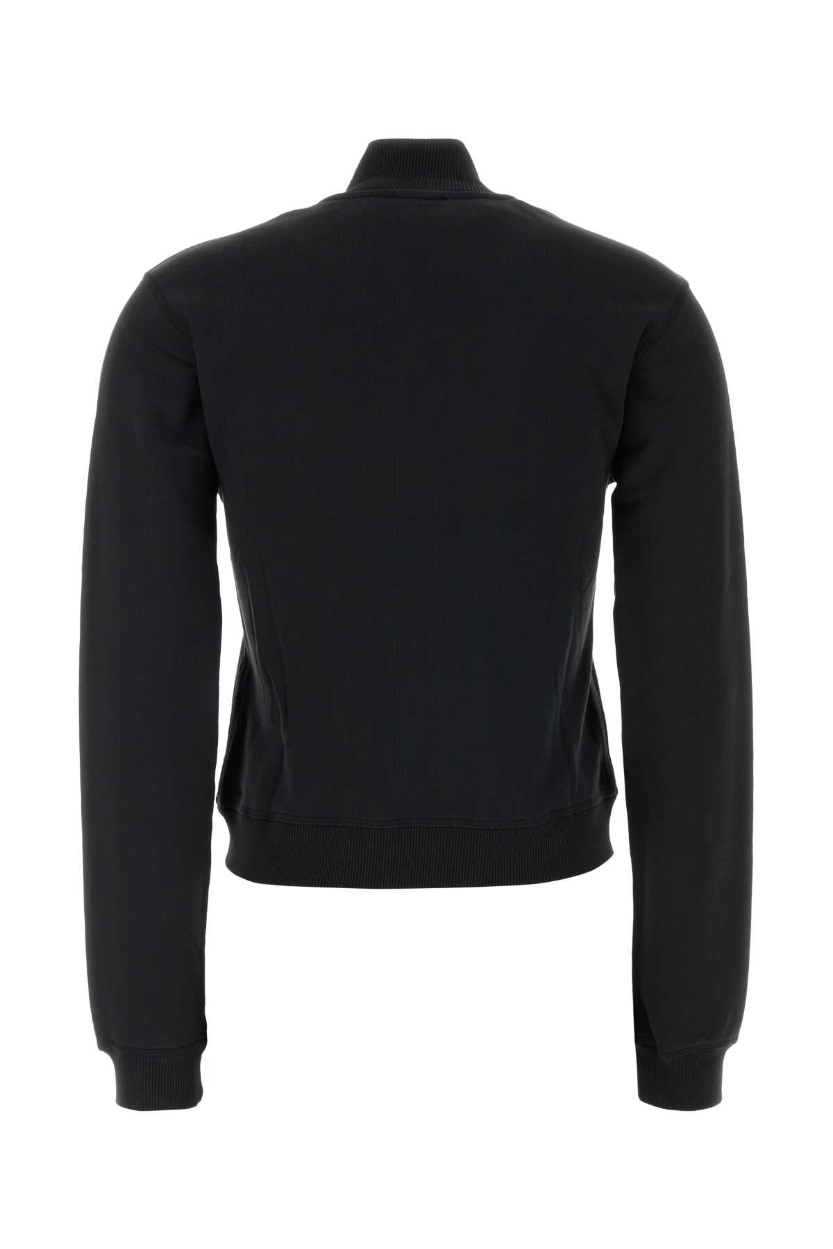 Diesel Women Black Cotton Sweatshirt DIESEL