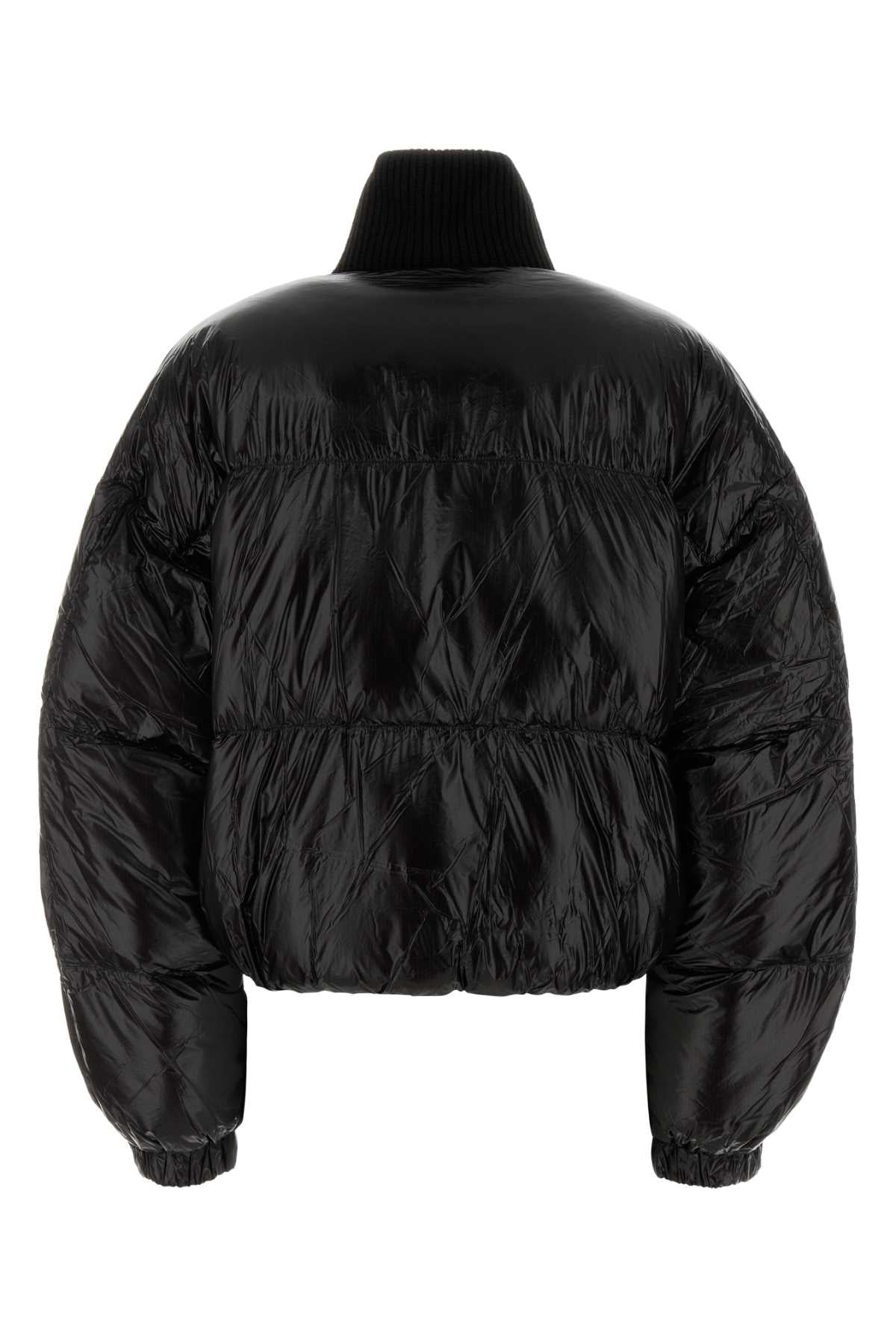 Diesel Women Black Nylon Down Jacket DIESEL