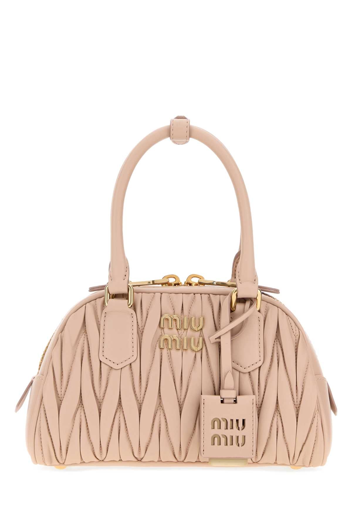 Miu Miu Women Pink Nappa Leather Arcadie Handbag MIU MIU