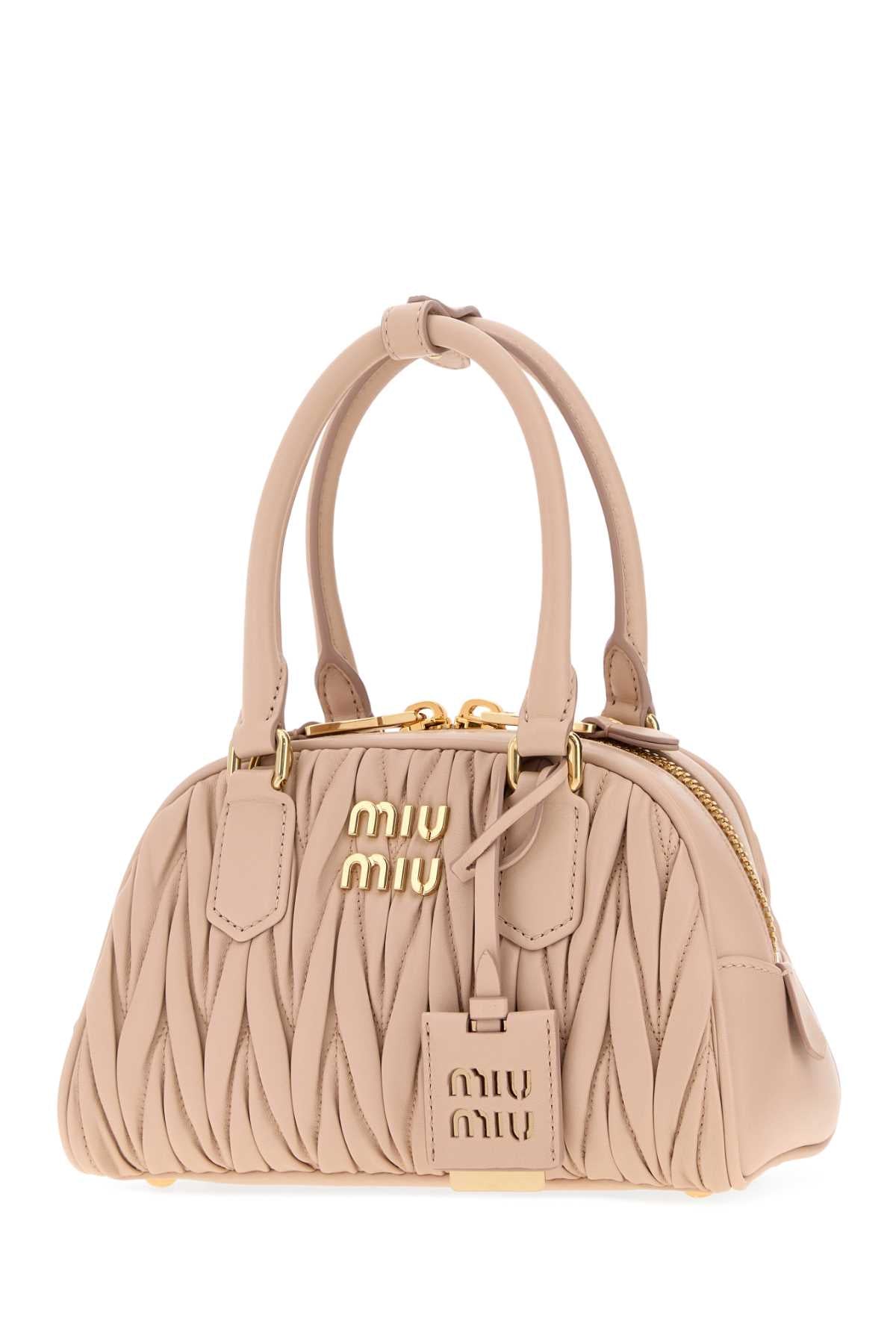 Miu Miu Women Pink Nappa Leather Arcadie Handbag MIU MIU