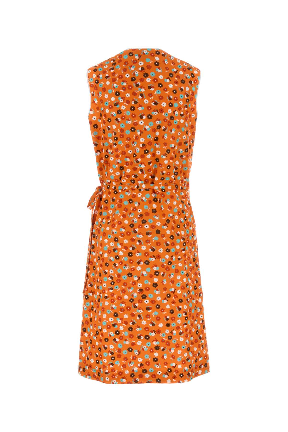 Miu Miu Women Printed Poplin Dress MIU MIU