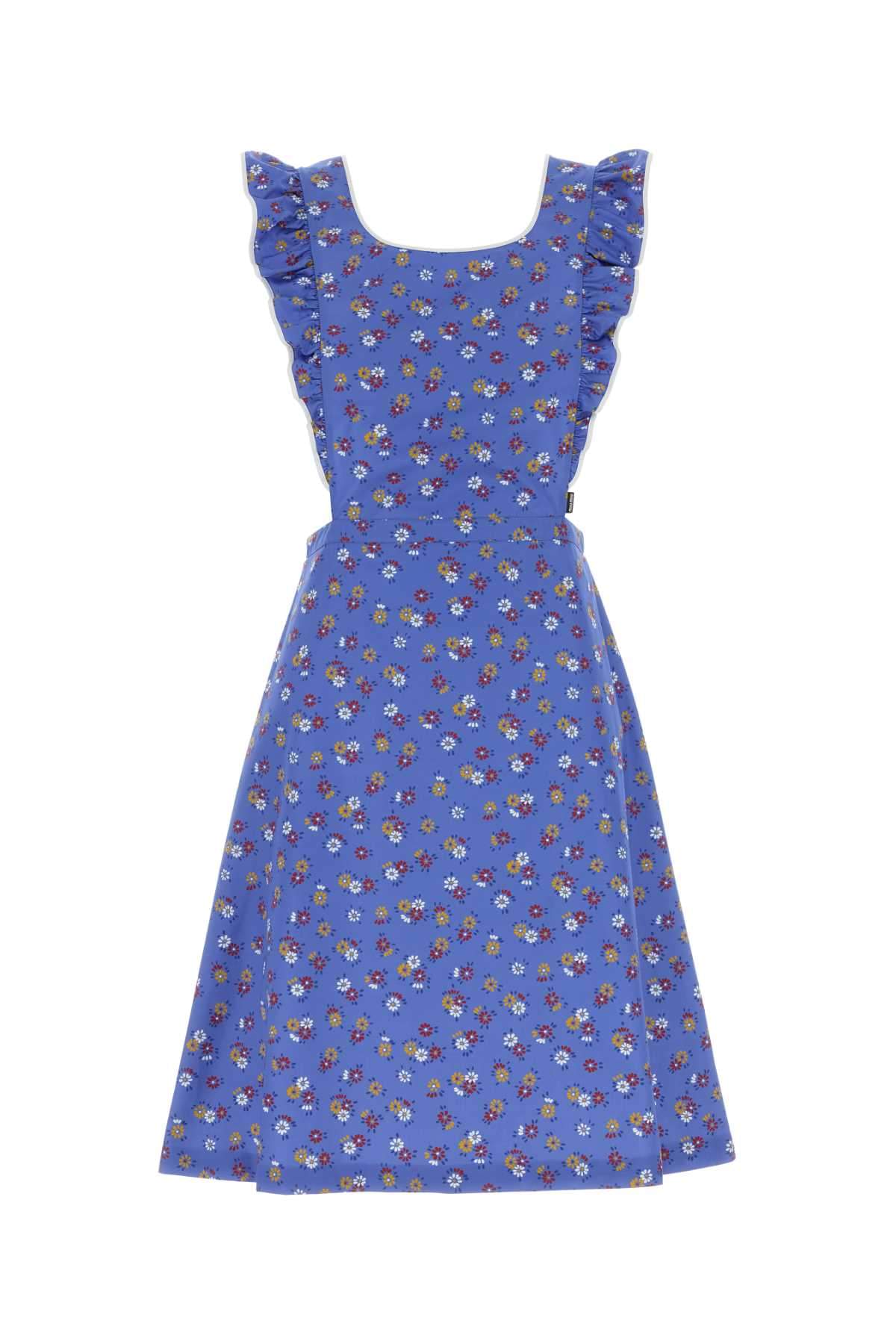 Miu Miu Women Printed Poplin Dress MIU MIU