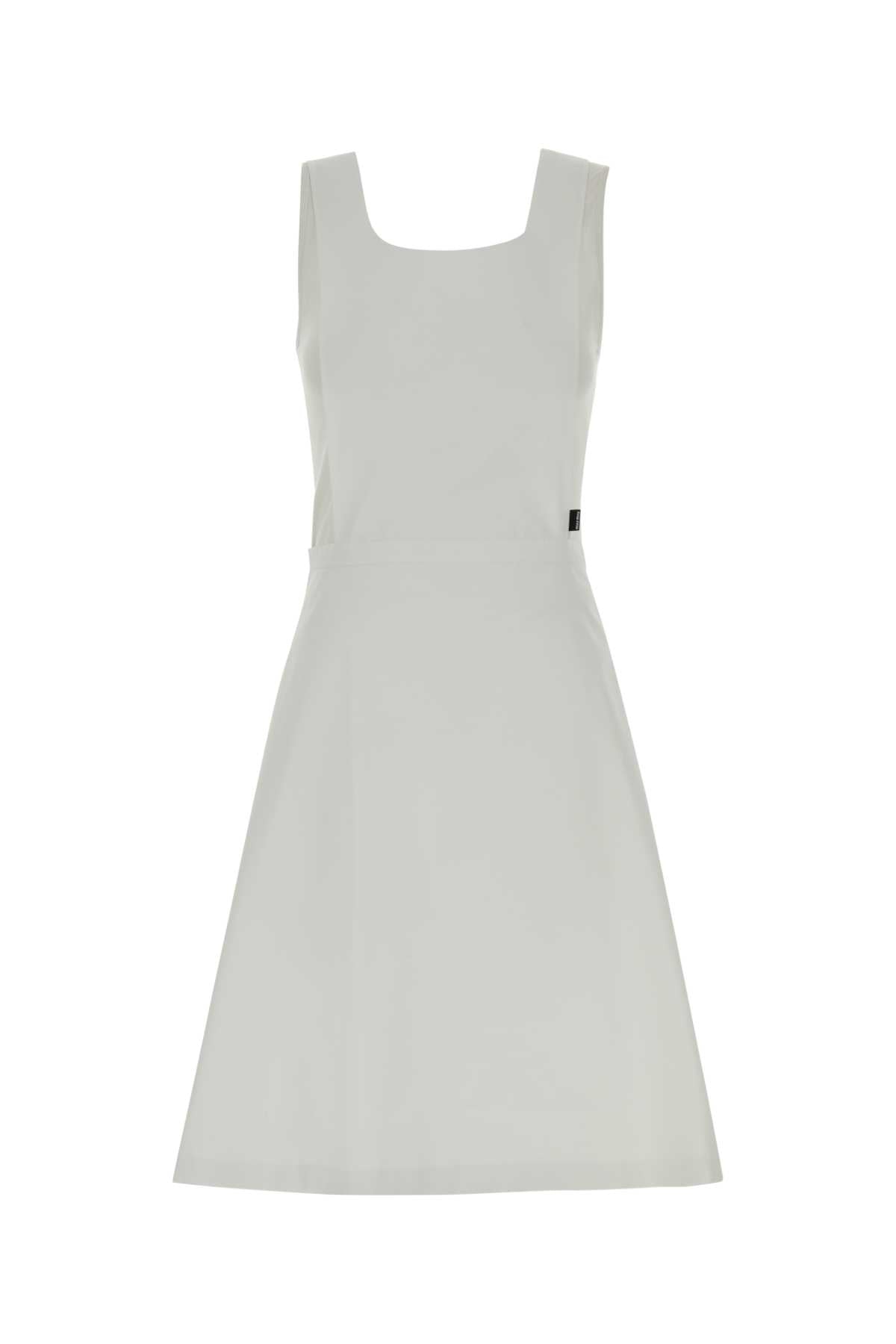 Miu Miu Women White Poplin Dress MIU MIU