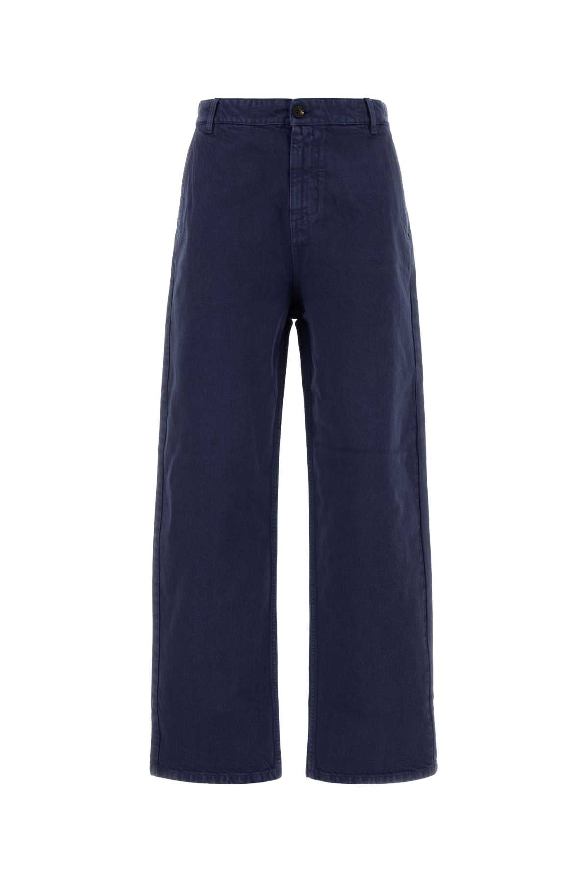 Miu Miu Women Blue Gabardine Pant MIU MIU