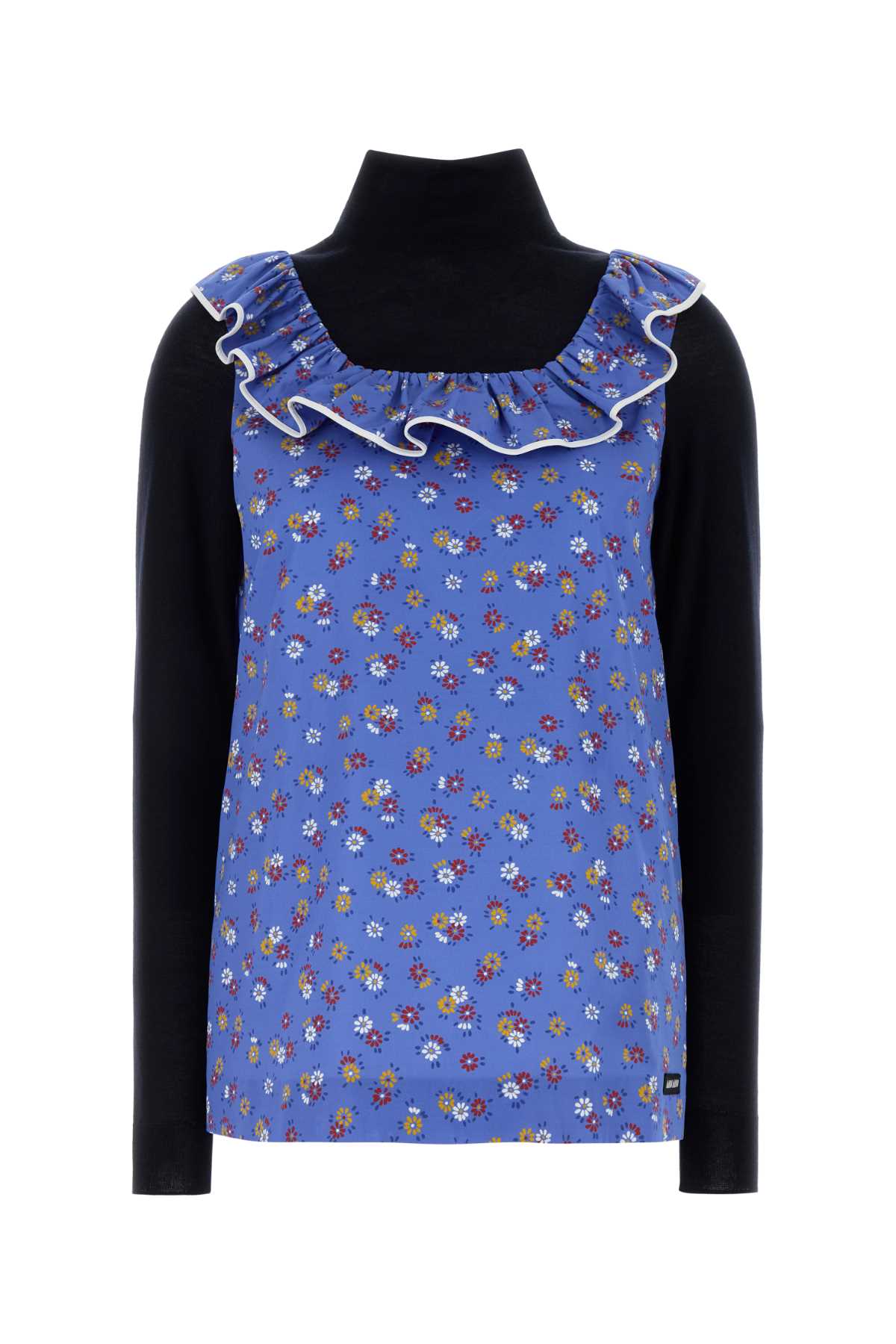 Miu Miu Women Printed Poplin Top MIU MIU
