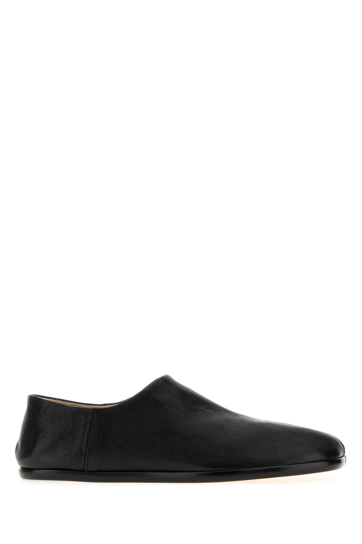 Maison Margiela Men Black Leather Tabi Loafers MAISON MARGIELA