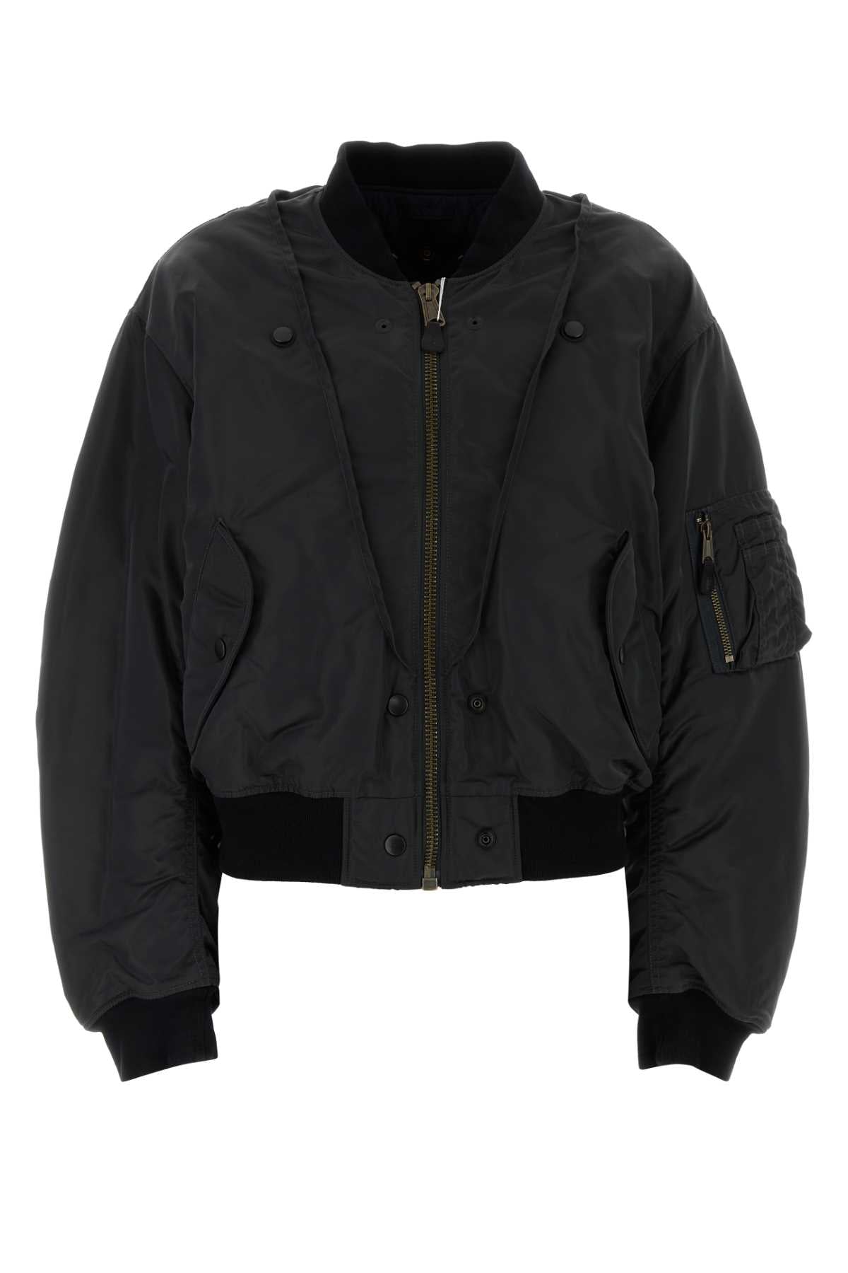 Maison Margiela Women Slate Nylon Bomber Jacket MAISON MARGIELA