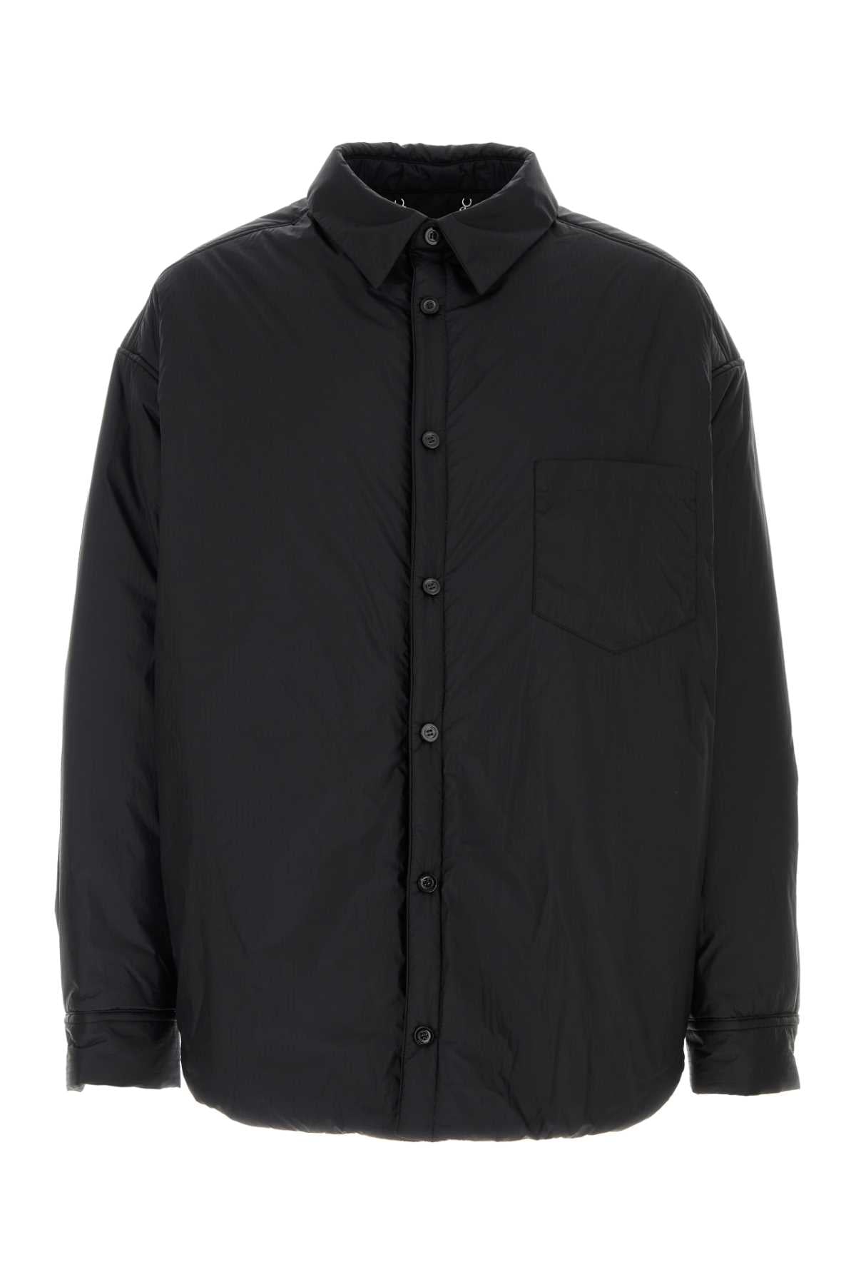 Maison Margiela Men Black Nylon Oversize Padded Jacket MAISON MARGIELA