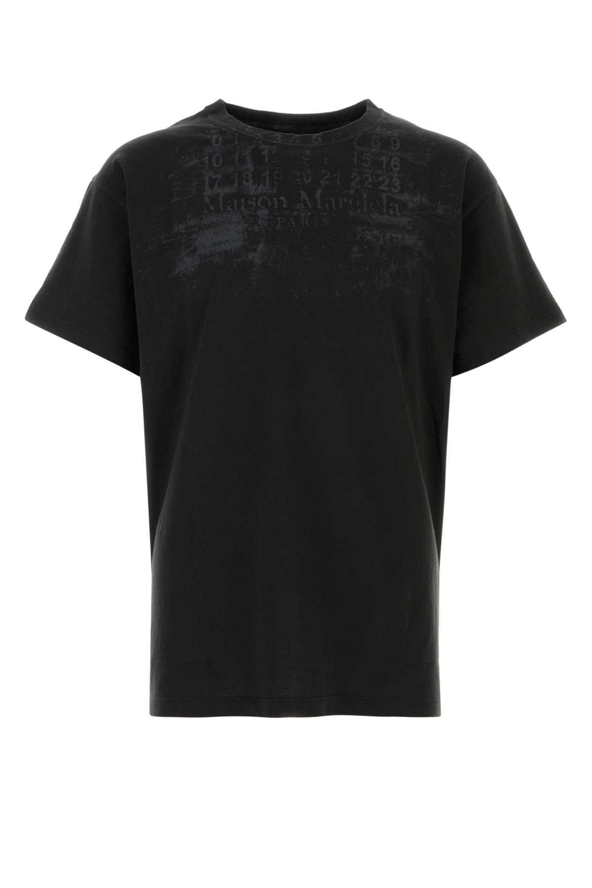 Maison Margiela Men Black Cotton T-Shirt MAISON MARGIELA