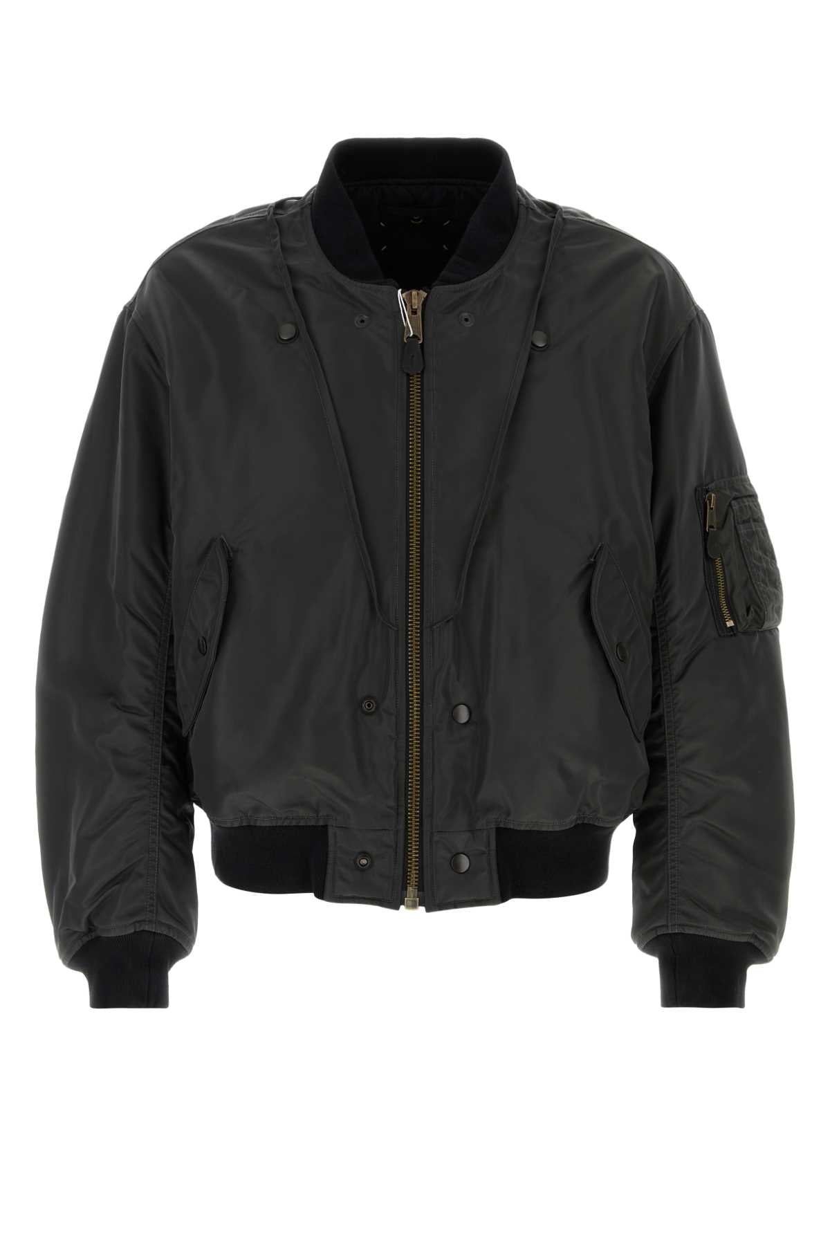 Maison Margiela Men Charcoal Nylon Blend Bomber Jacket MAISON MARGIELA
