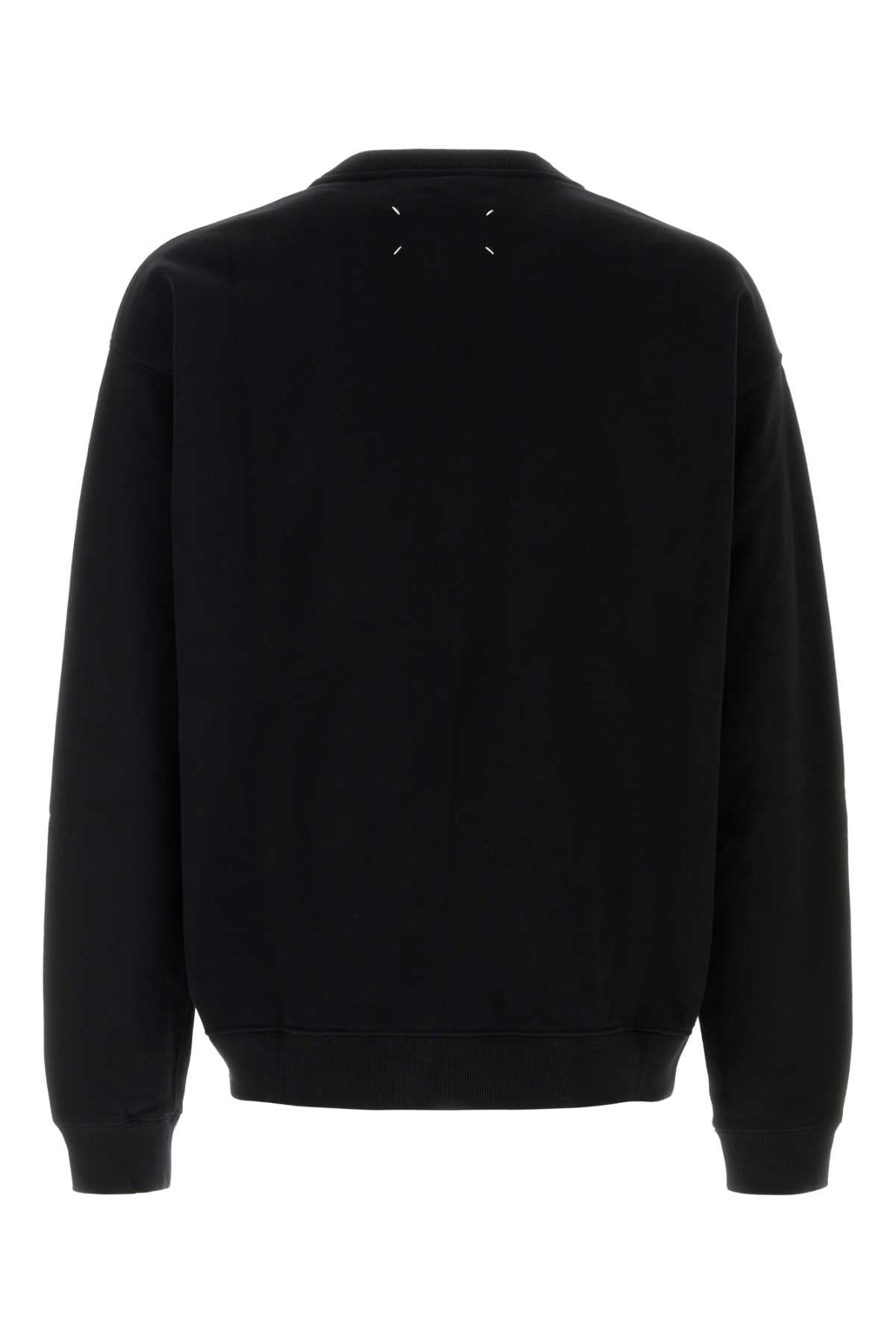 Maison Margiela Men Black Cotton Sweatshirt MAISON MARGIELA