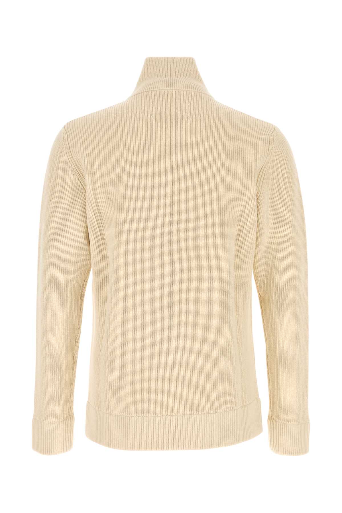 Maison Margiela Men Sand Cotton Blend Cardigan MAISON MARGIELA