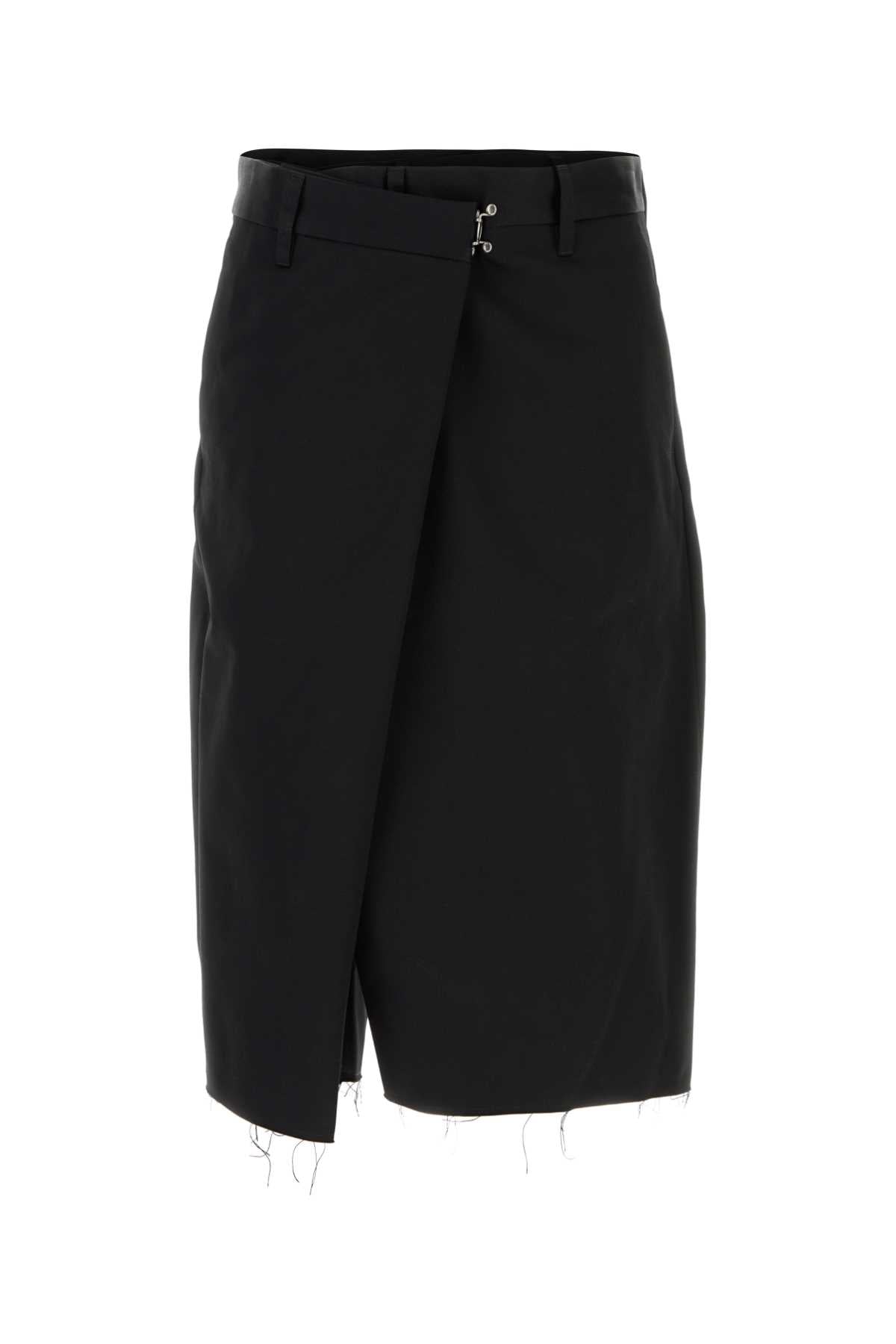 Maison Margiela Women Black Cotton Bermuda Shorts MAISON MARGIELA