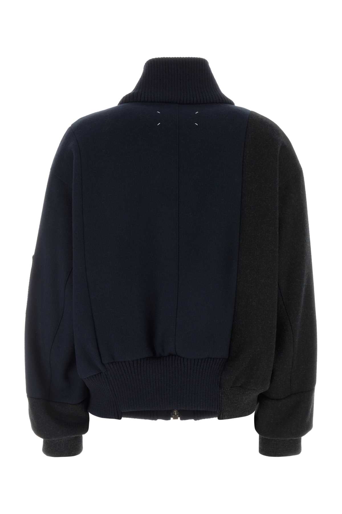 Maison Margiela Women Two-Tone Wool Bomber Jacket MAISON MARGIELA