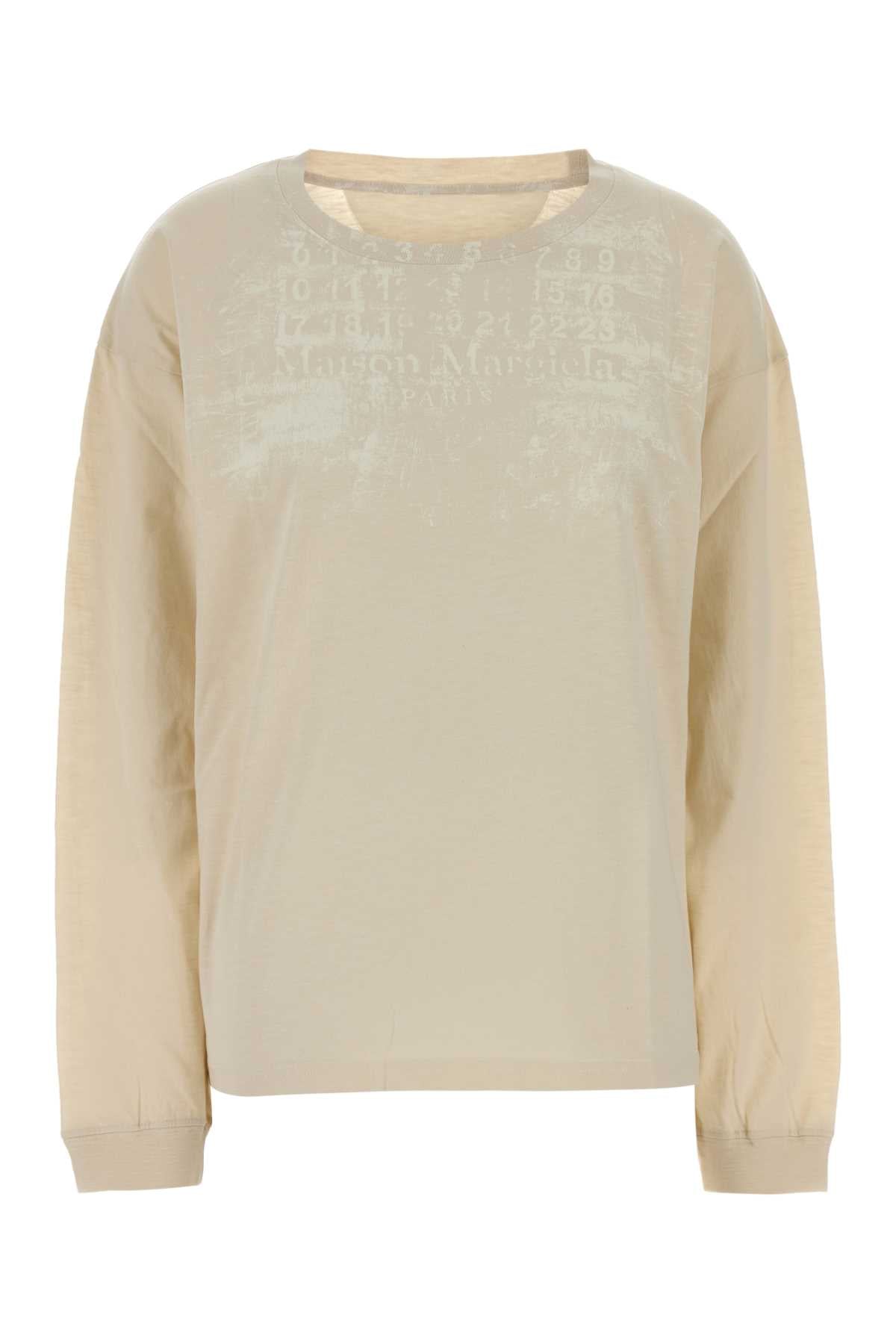 Maison Margiela Women Sand Cotton T-Shirt MAISON MARGIELA