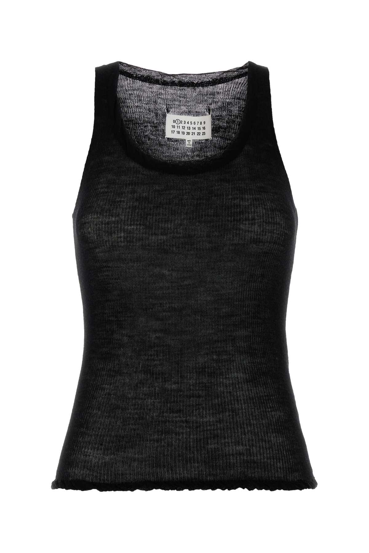 Maison Margiela Women Black Knit Tank Top MAISON MARGIELA