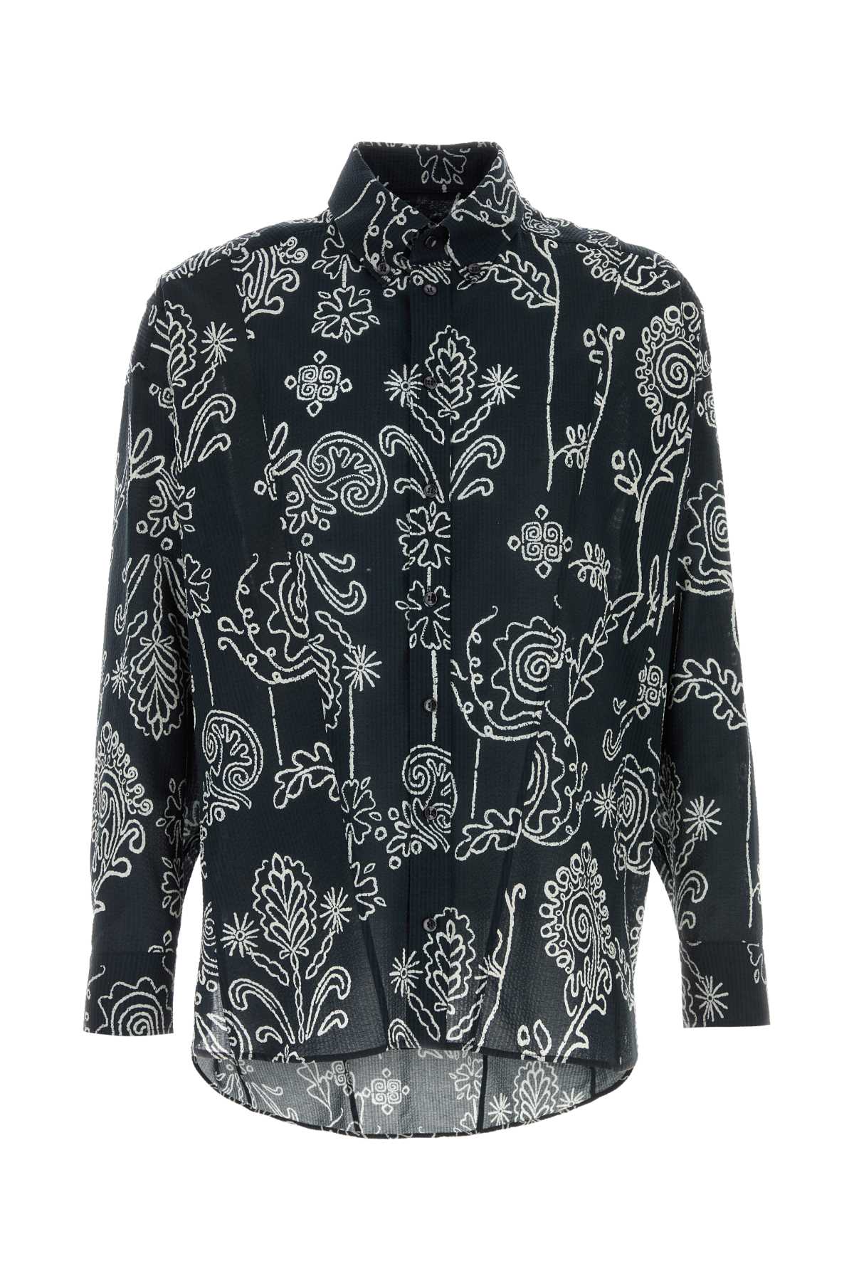 Giorgio Armani Men Printed Cotton Shirt GIORGIO ARMANI