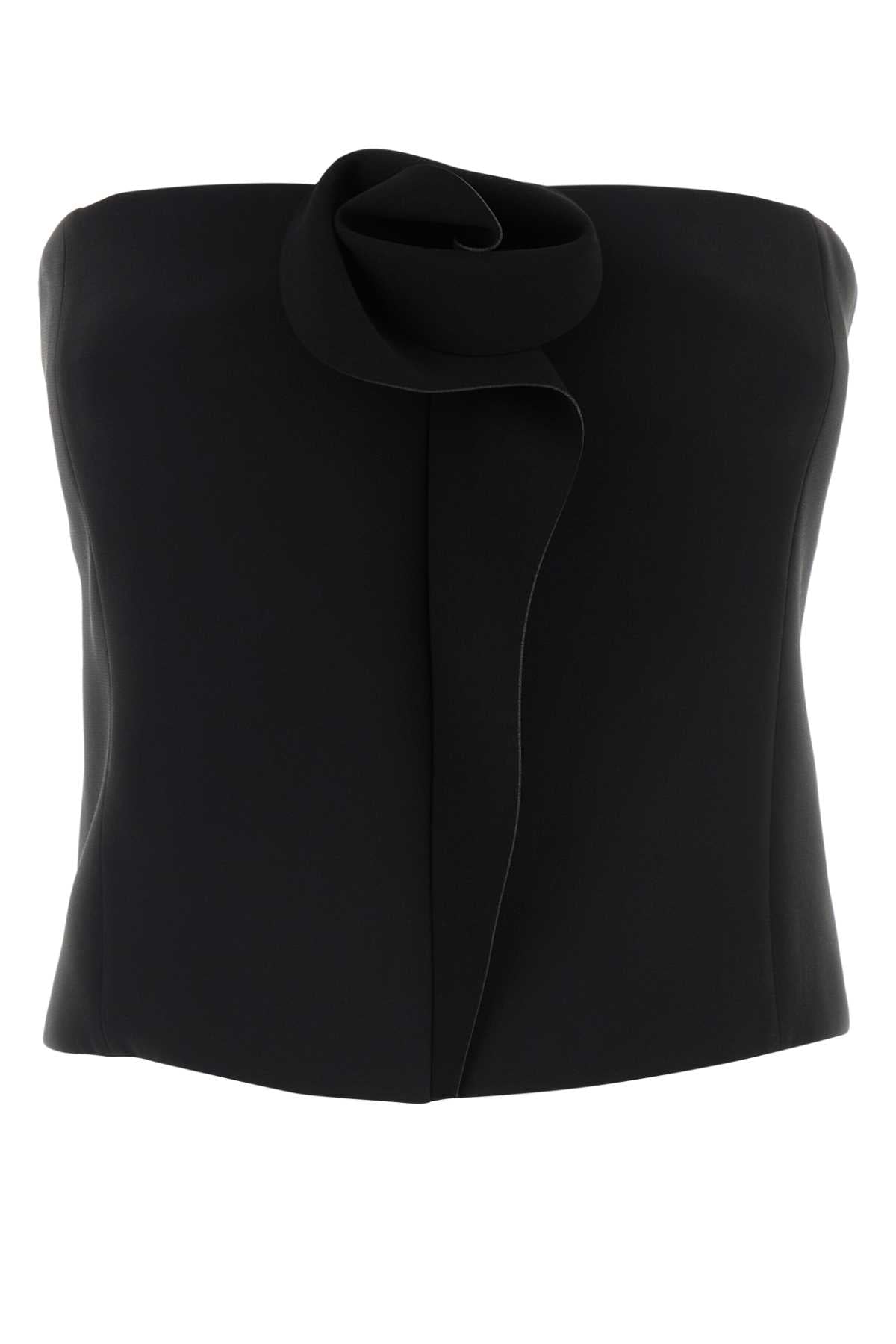 Giorgio Armani Women Black Satin Bodice GIORGIO ARMANI
