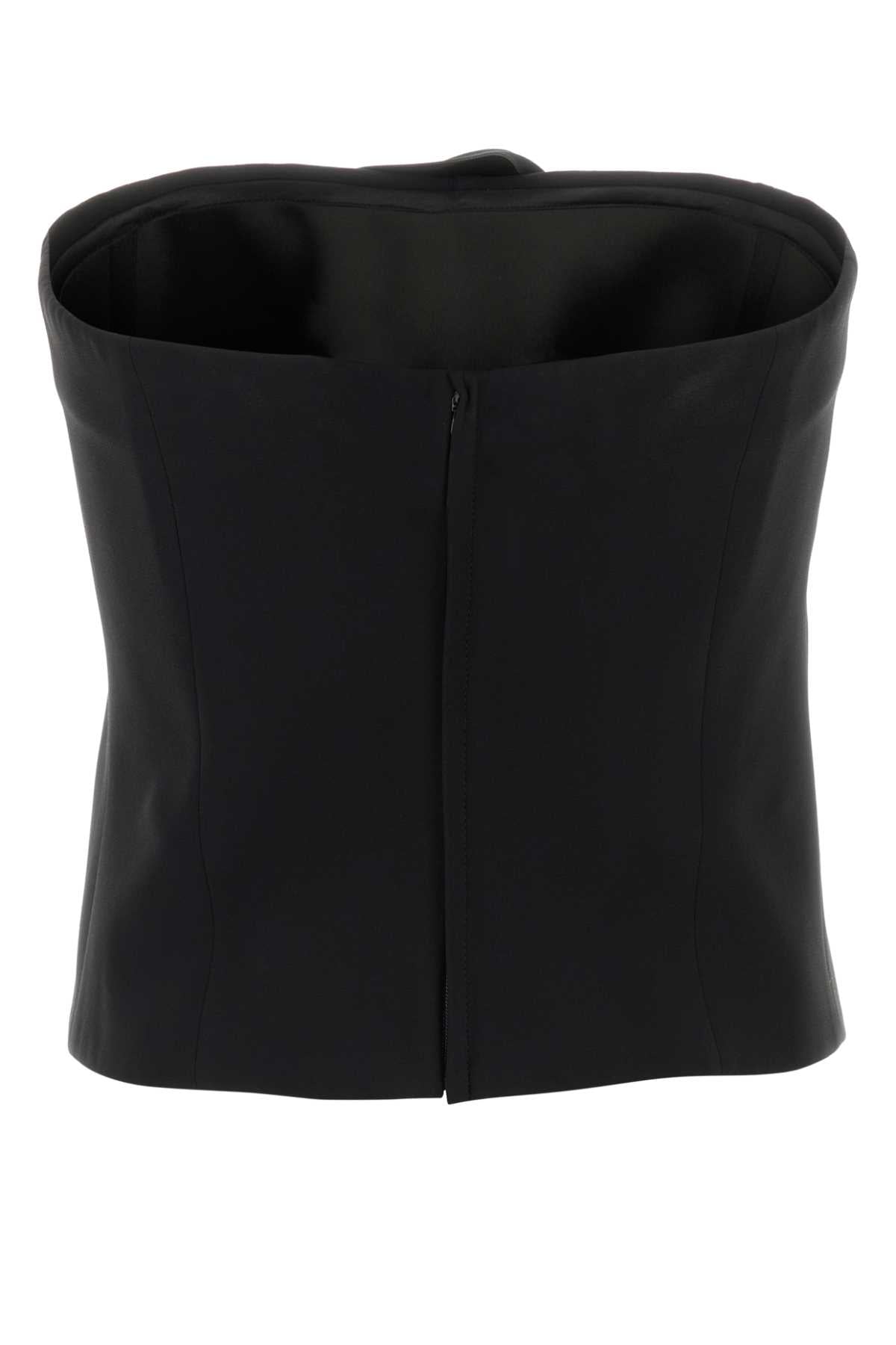 Giorgio Armani Women Black Satin Bodice GIORGIO ARMANI