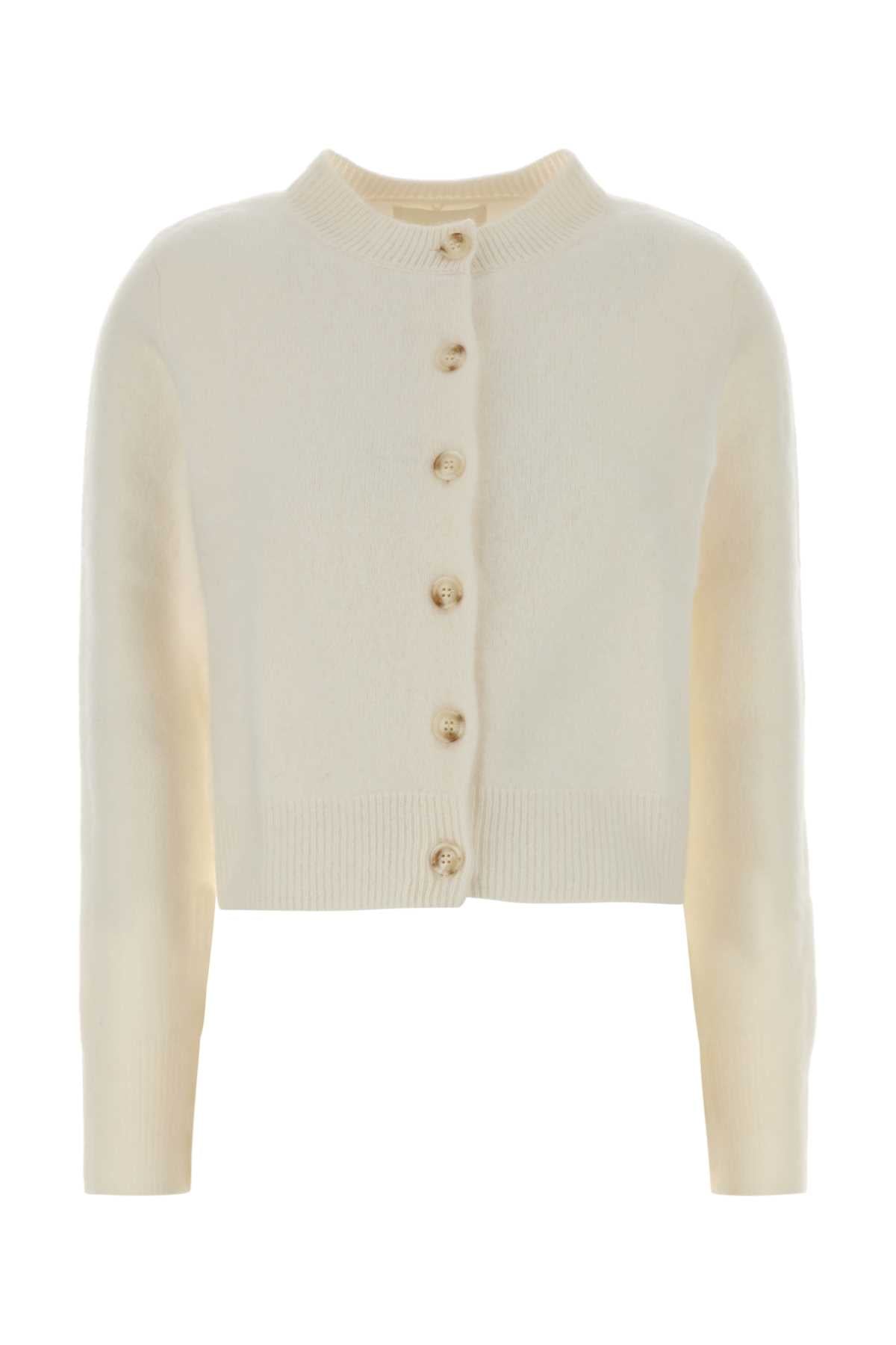 Lisa Yang Women Ivory Cashmere Azalea Cardigan LISA YANG