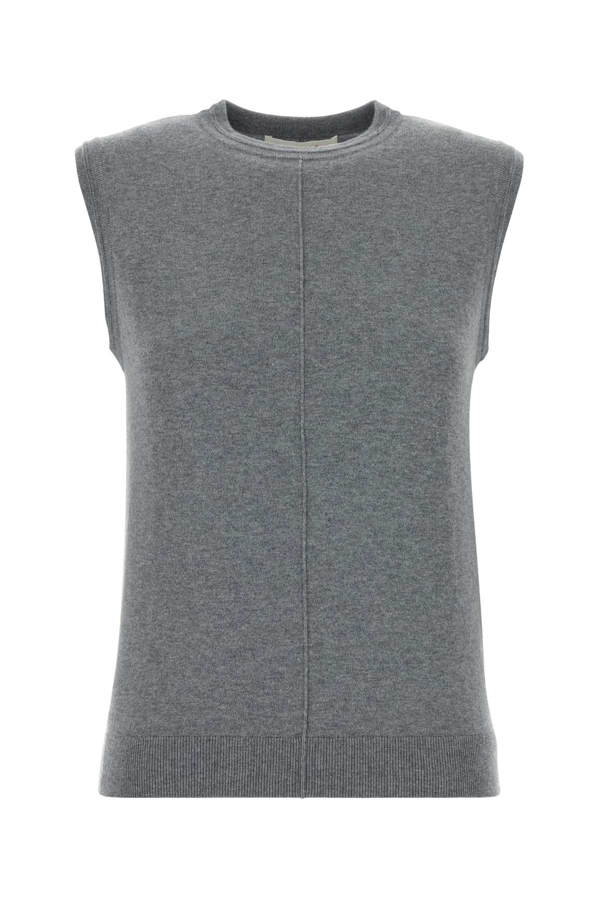 Lisa Yang Women Grey Cotton Blend Agna Vest LISA YANG