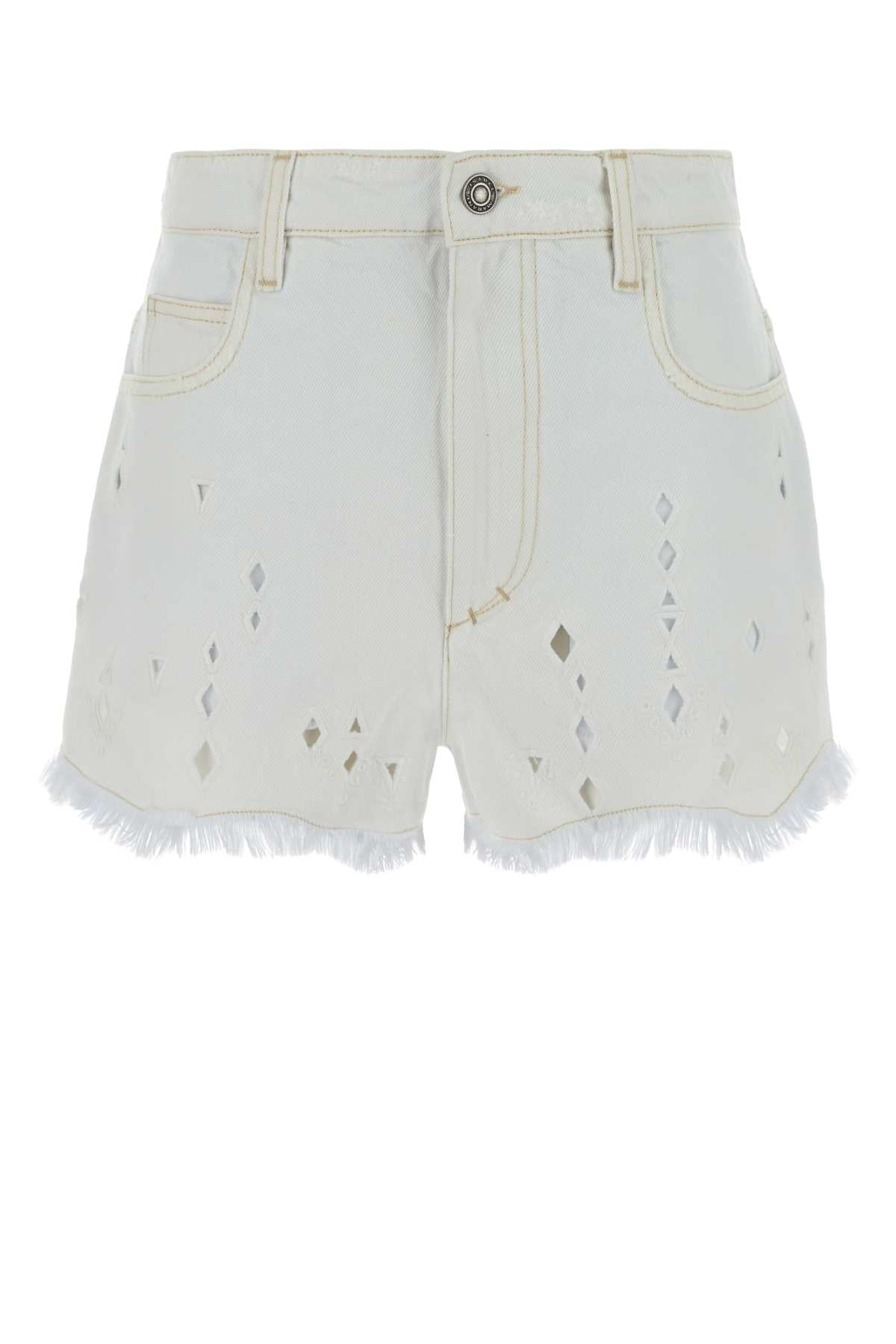 Isabel Marant Women Ice Denim Aecia Shorts ISABEL MARANT
