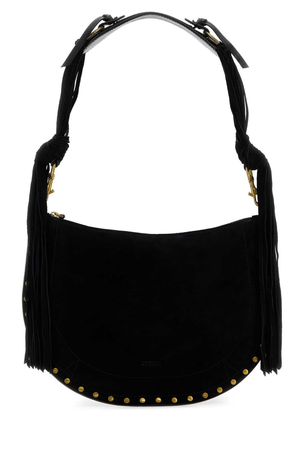 Isabel Marant Women Black Suede Oskan Shoulder Bag ISABEL MARANT