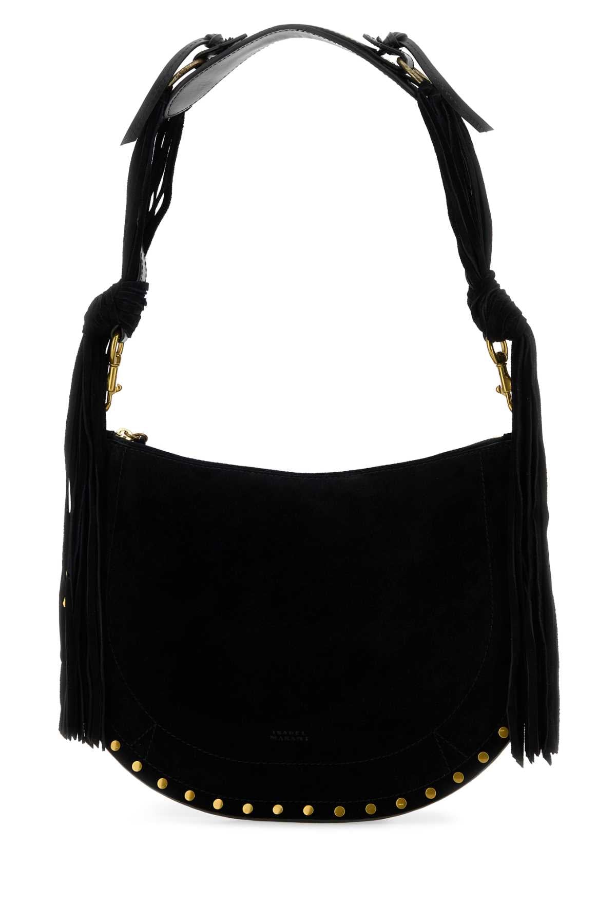 Isabel Marant Women Black Suede Oskan Shoulder Bag ISABEL MARANT