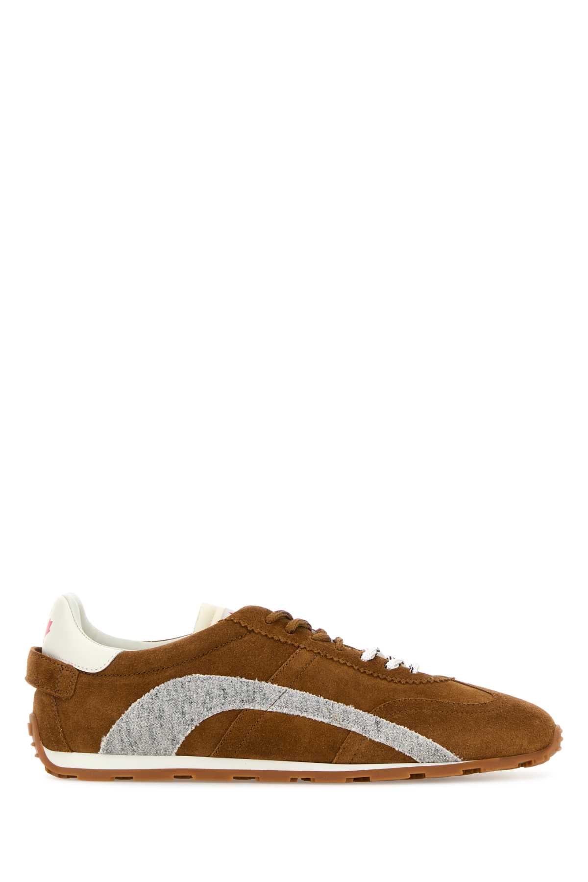 Dsquared Men Brown Suede Dc-642 Sneakers DSQUARED2