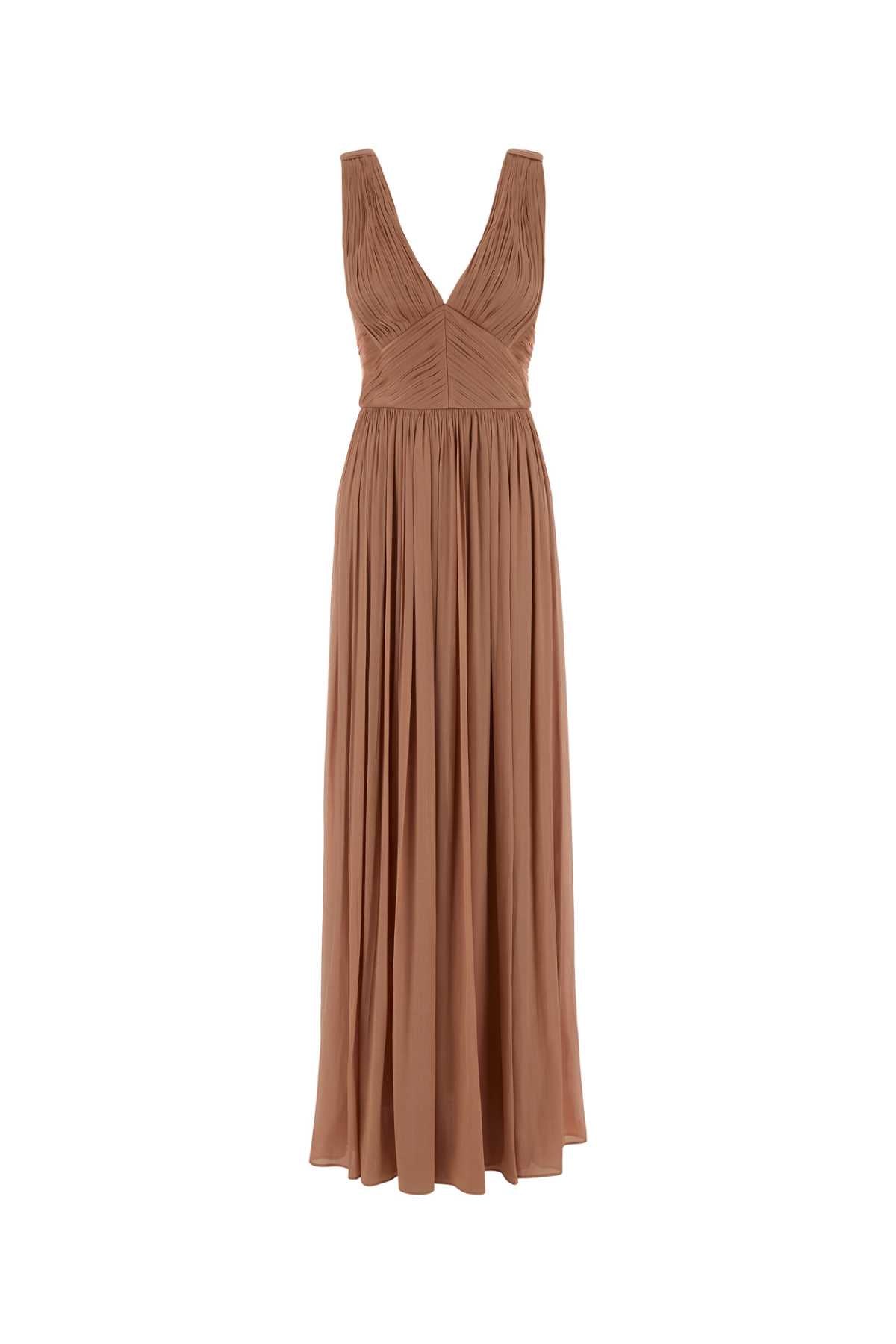Costarellos Women Powder Pink Georgette Anilia Long Dress COSTARELLOS