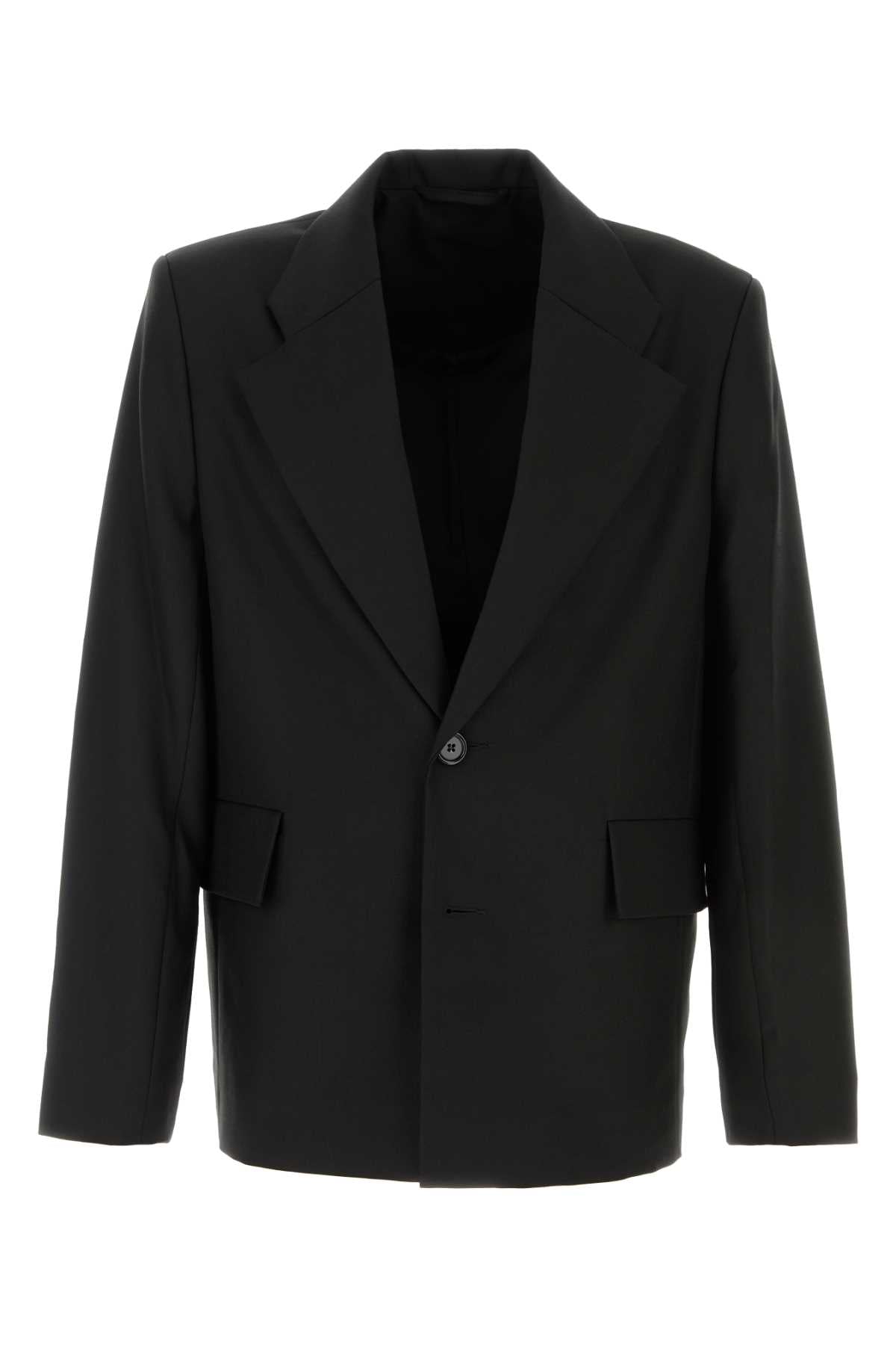 Sefr Men Black Twill Blazer SEFR