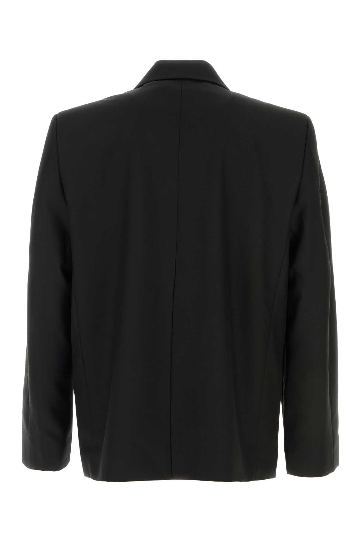 Sefr Men Black Twill Blazer SEFR