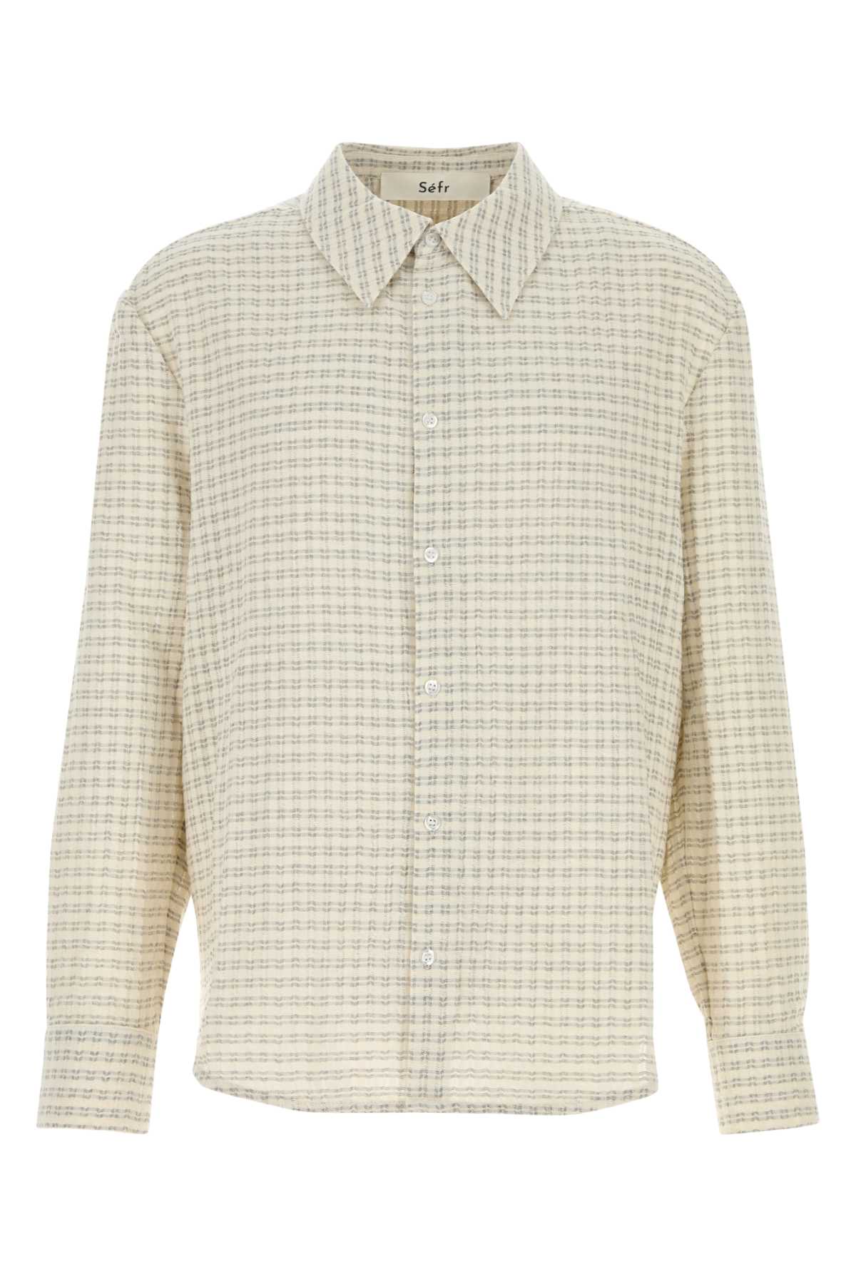 Sefr Men Embroidered Cotton Blend Wed Shirt SEFR