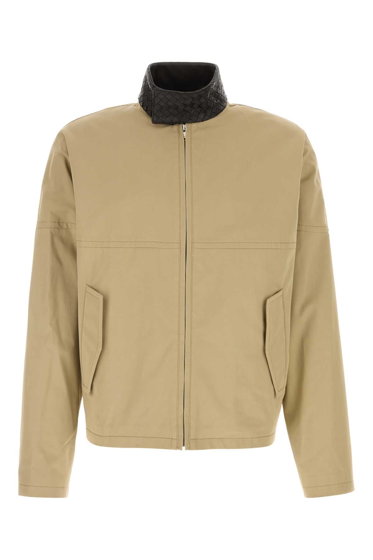 Bottega Veneta Men Beige Cotton Jacket BOTTEGA VENETA