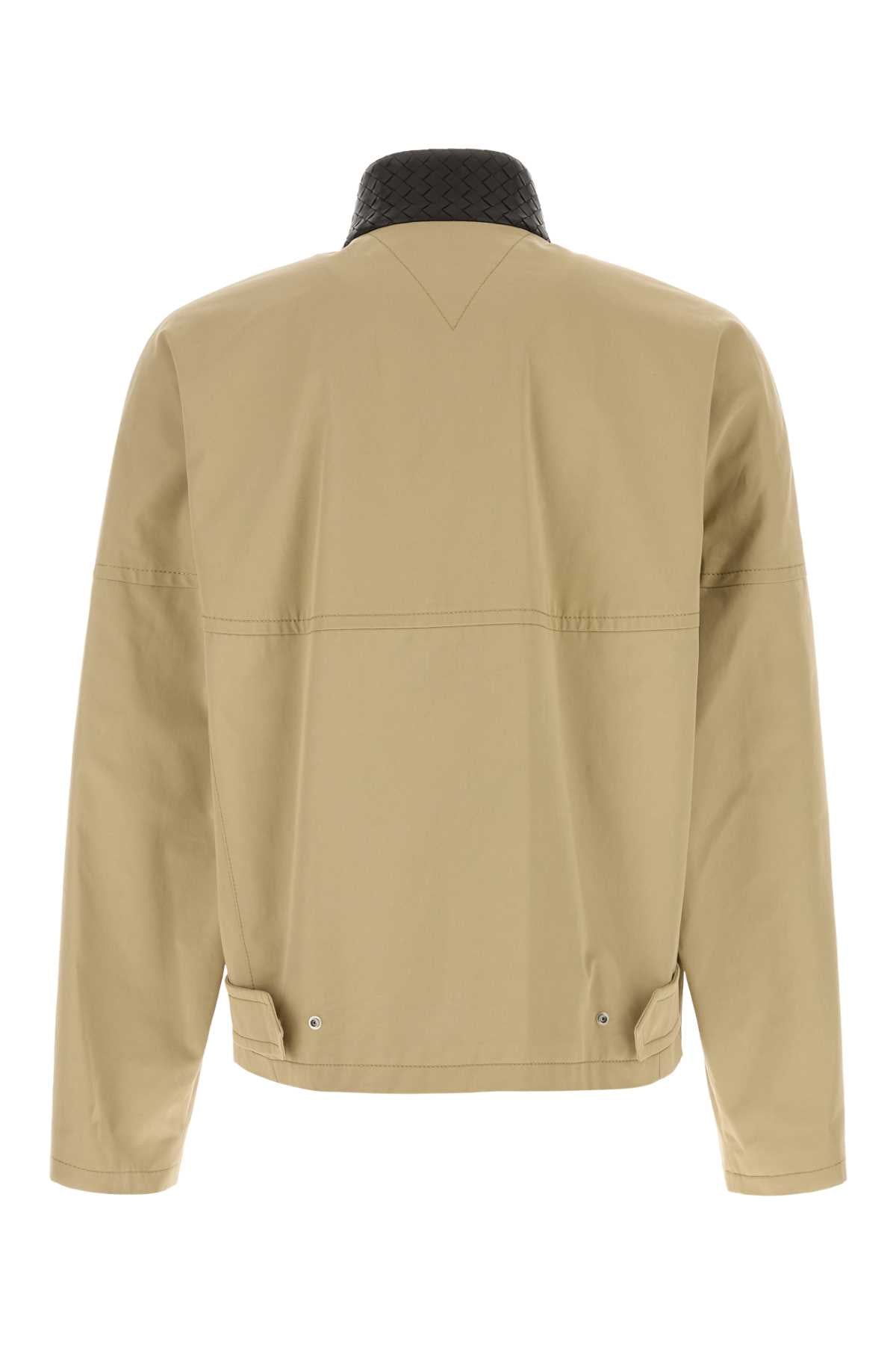 Bottega Veneta Men Beige Cotton Jacket BOTTEGA VENETA
