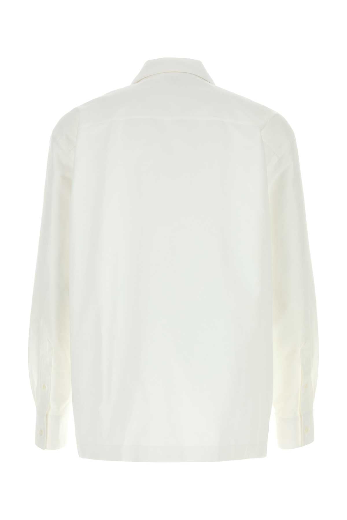 Bottega Veneta Men White Cotton Shirt BOTTEGA VENETA