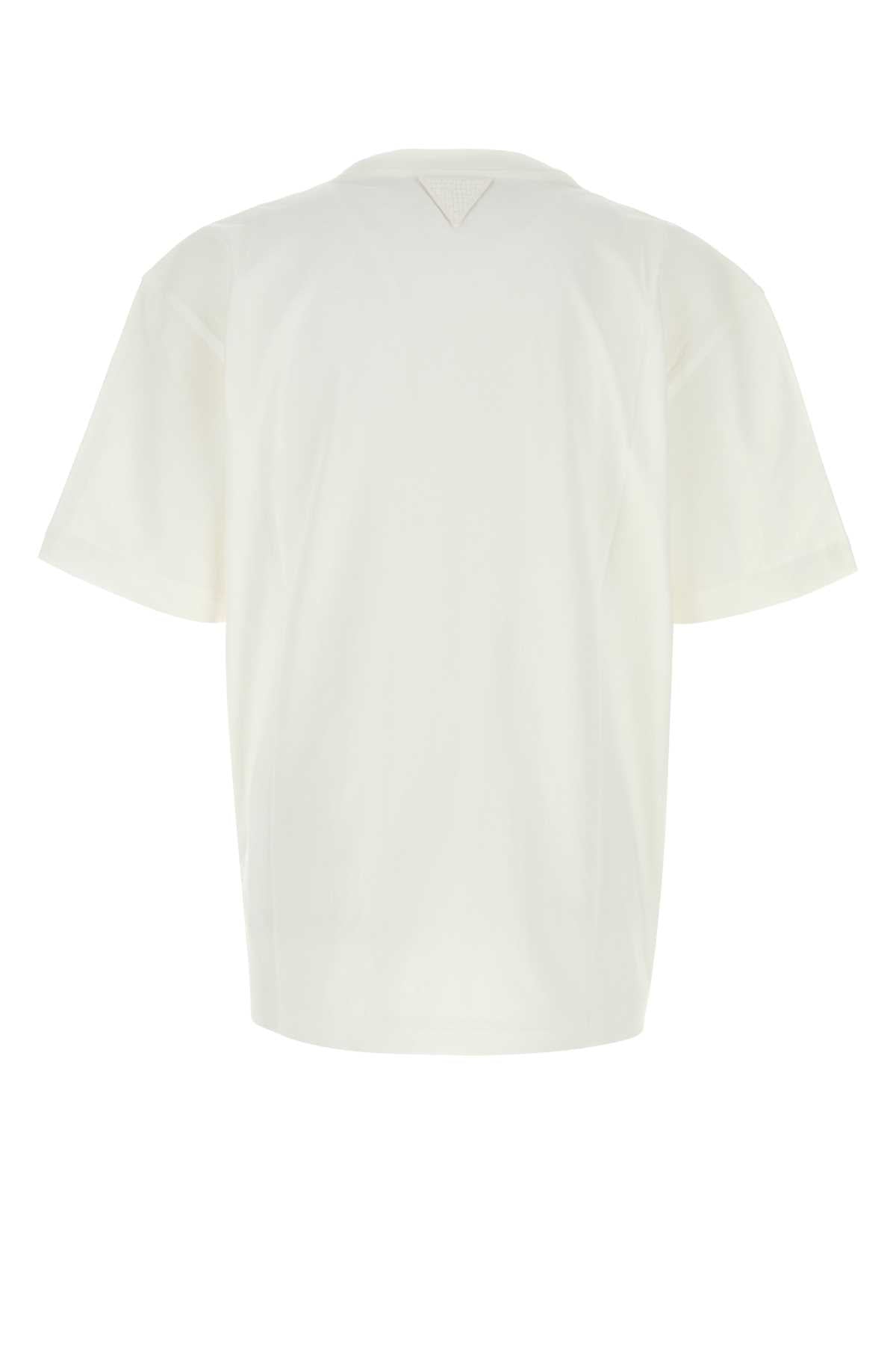 Bottega Veneta Men White Cotton T-Shirt BOTTEGA VENETA