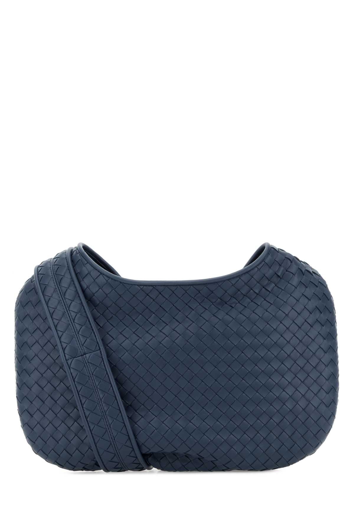 Bottega Veneta Men Air Force Blue Nappa Leather Veneto Crossbody Bag BOTTEGA VENETA