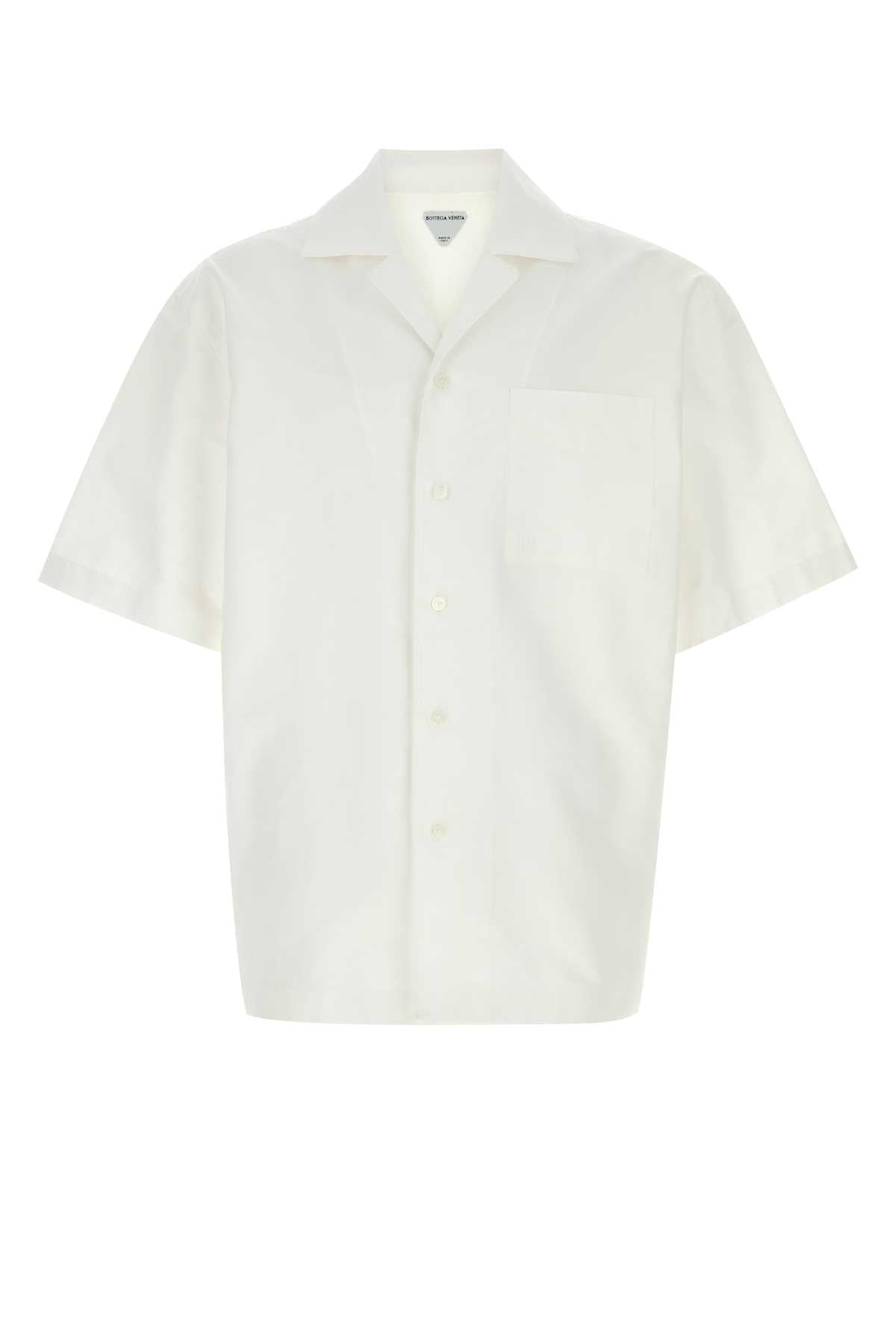 Bottega Veneta Men White Cotton Shirt BOTTEGA VENETA