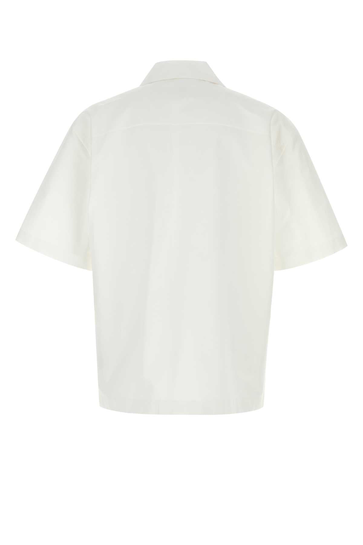 Bottega Veneta Men White Cotton Shirt BOTTEGA VENETA